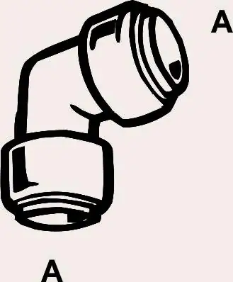 Cornat Winkel 90° / Ø 22 mm