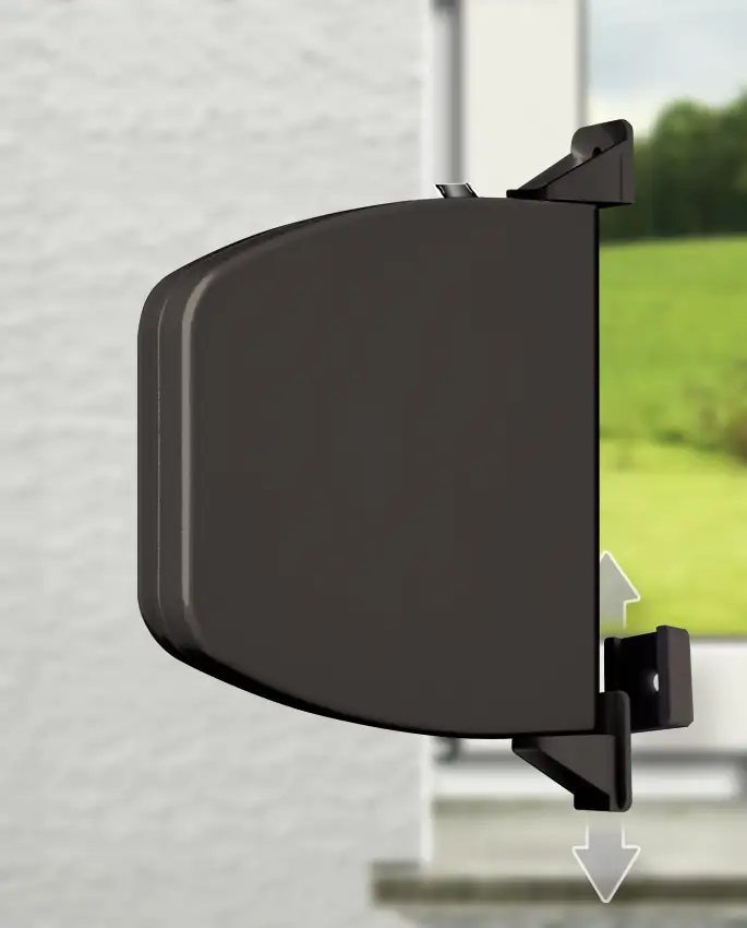 Schellenberg Aufschraubwickler Mini braun Flexo aufklappbar