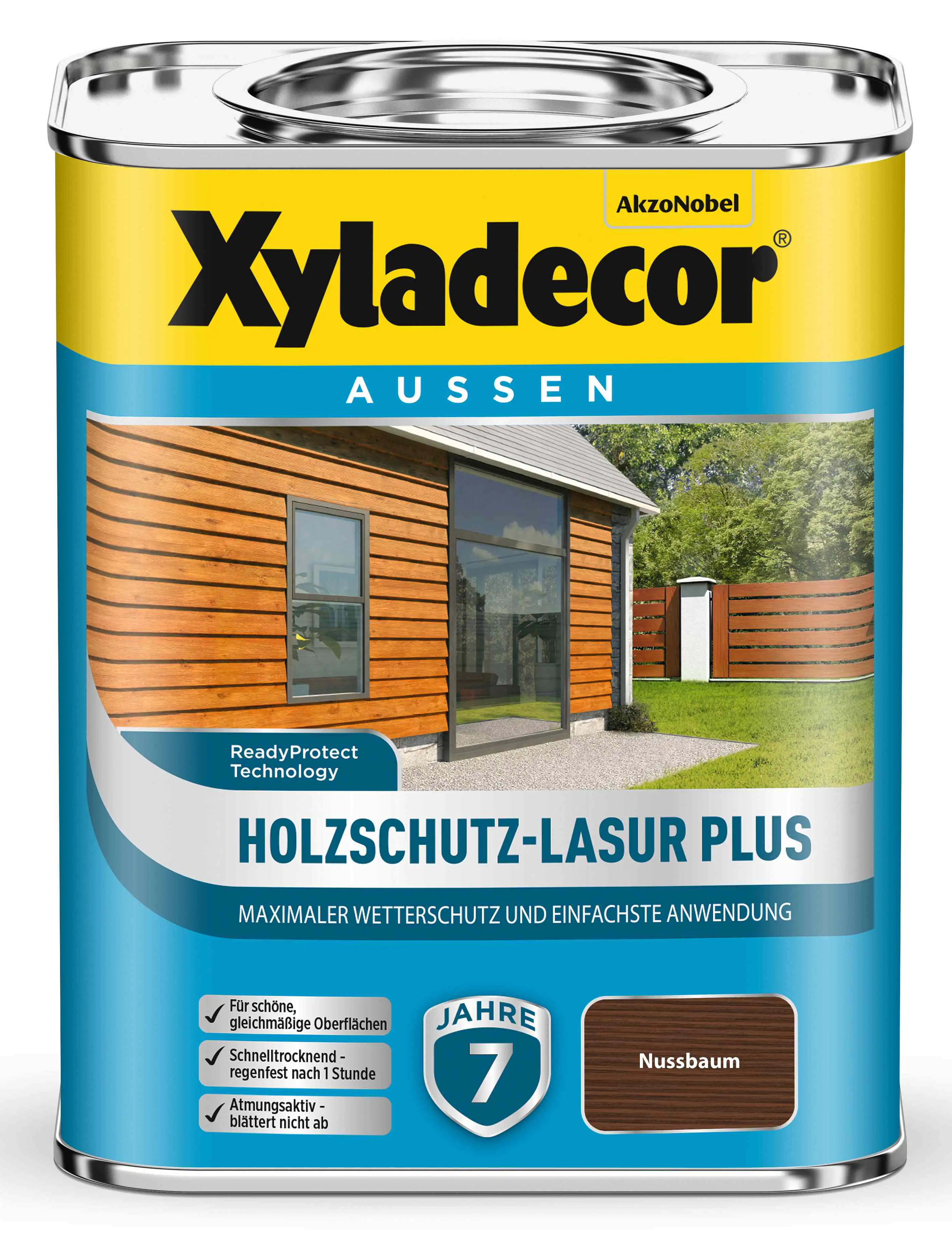 Xyladecor Holzschutz-Lasur 750 ml nussbaum Plus Xyladecor Holzschutz-Lasur 750 ml nussbaum Plus