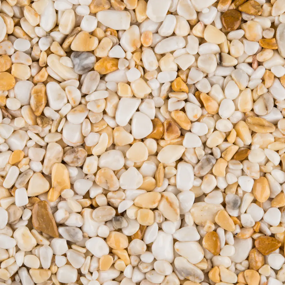 RAVELLO Steinteppich Boden Indoor Körnung Gross Farbe gelb 26 kg Set