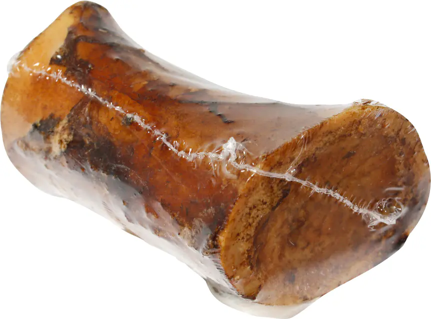 Beeztees getrocknetes Rindermarkknochen in Folie, Länge 10 cm