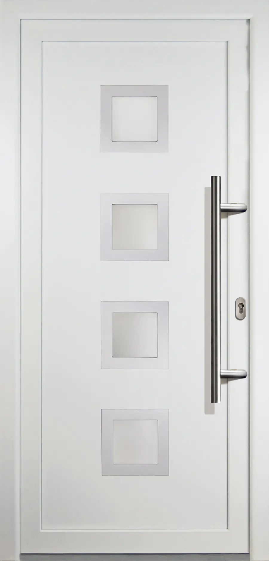 4060691156482 Meeth Haustür Signum Aluminium Modell 84 88 x 208 cm, DIN rechts, weiß
