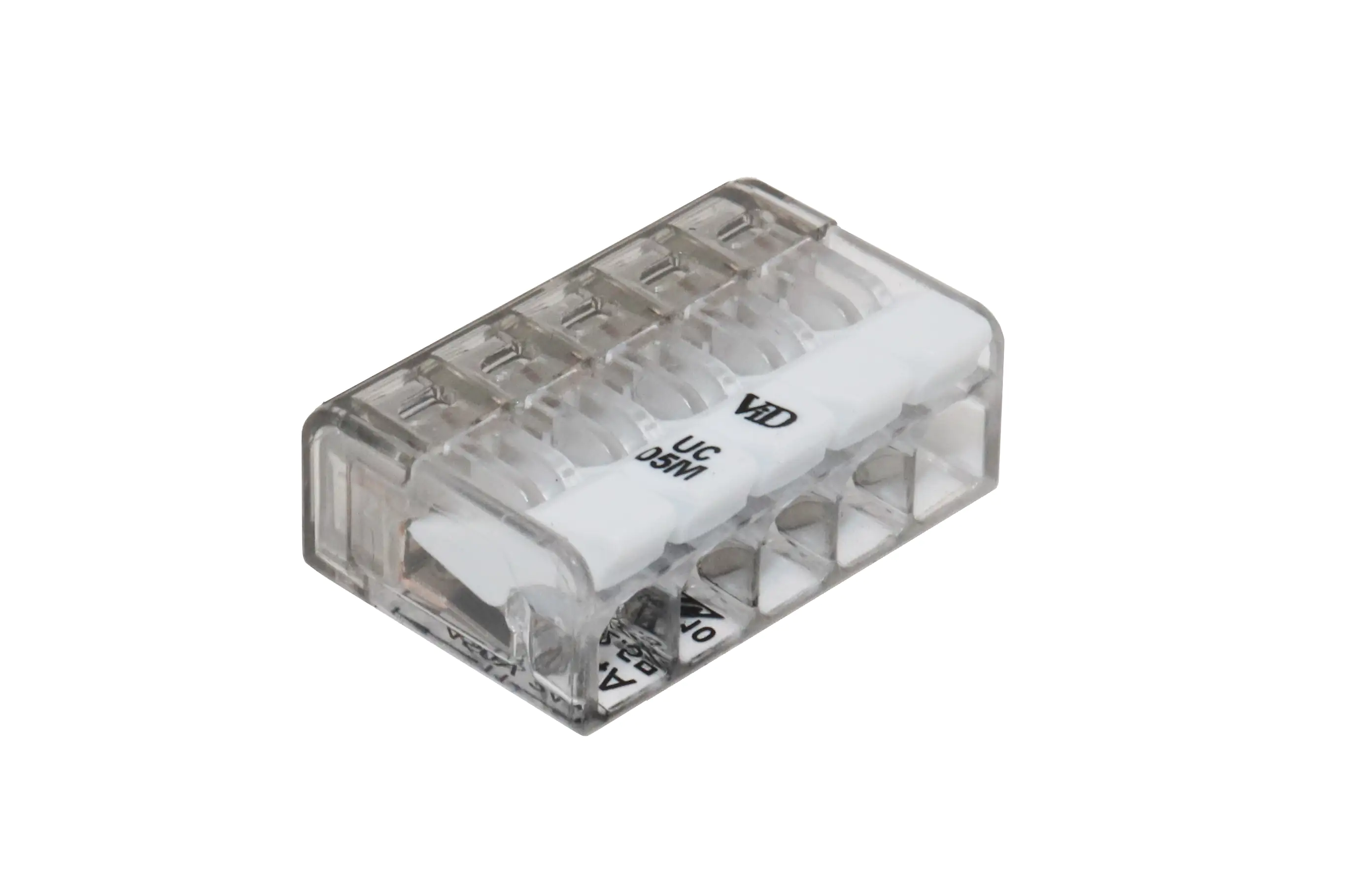 Hebelklemme 10 St., 5 Leiter, 0,2 - 2,5 mm²