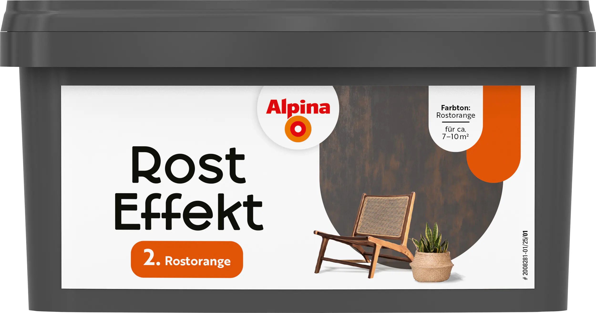 Alpina Wandfarbe Rost Effekt rostorange 400 ml