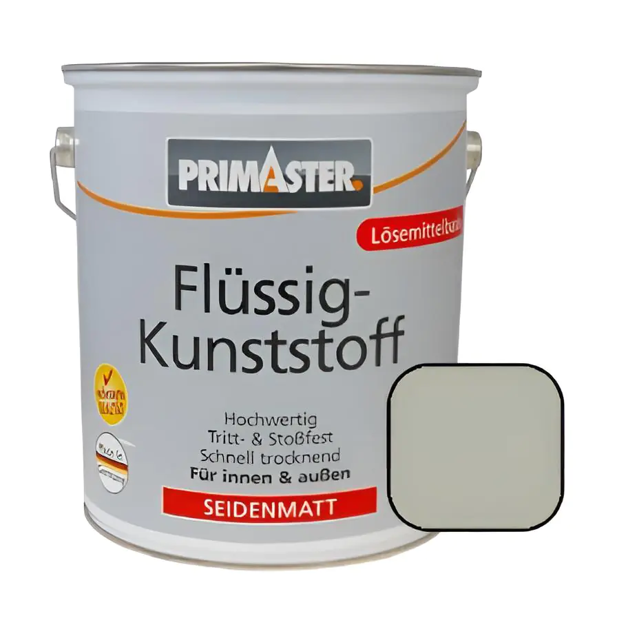 Primaster Premium Flüssigkunststoff RAL 7032 2,5 L kieselgrau seidenmatt Primaster Premium Flüssigkunststoff RAL 7032 2,5 L kieselgrau seidenmatt