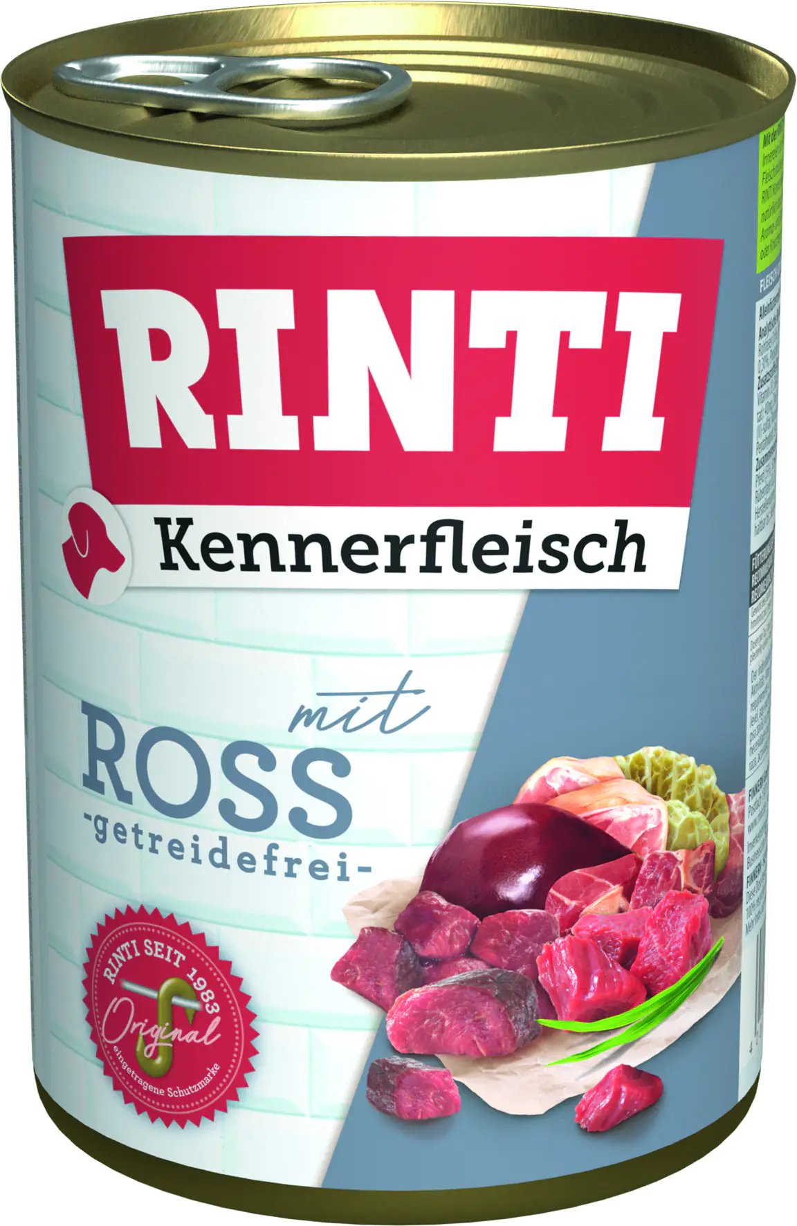 Rinti Kennerfleisch Hundenassfutter Adult 400 g Ross bei Kartonabnahme Rinti Kennerfleisch Hundenassfutter Adult 400 g Ross bei Kartonabnahme