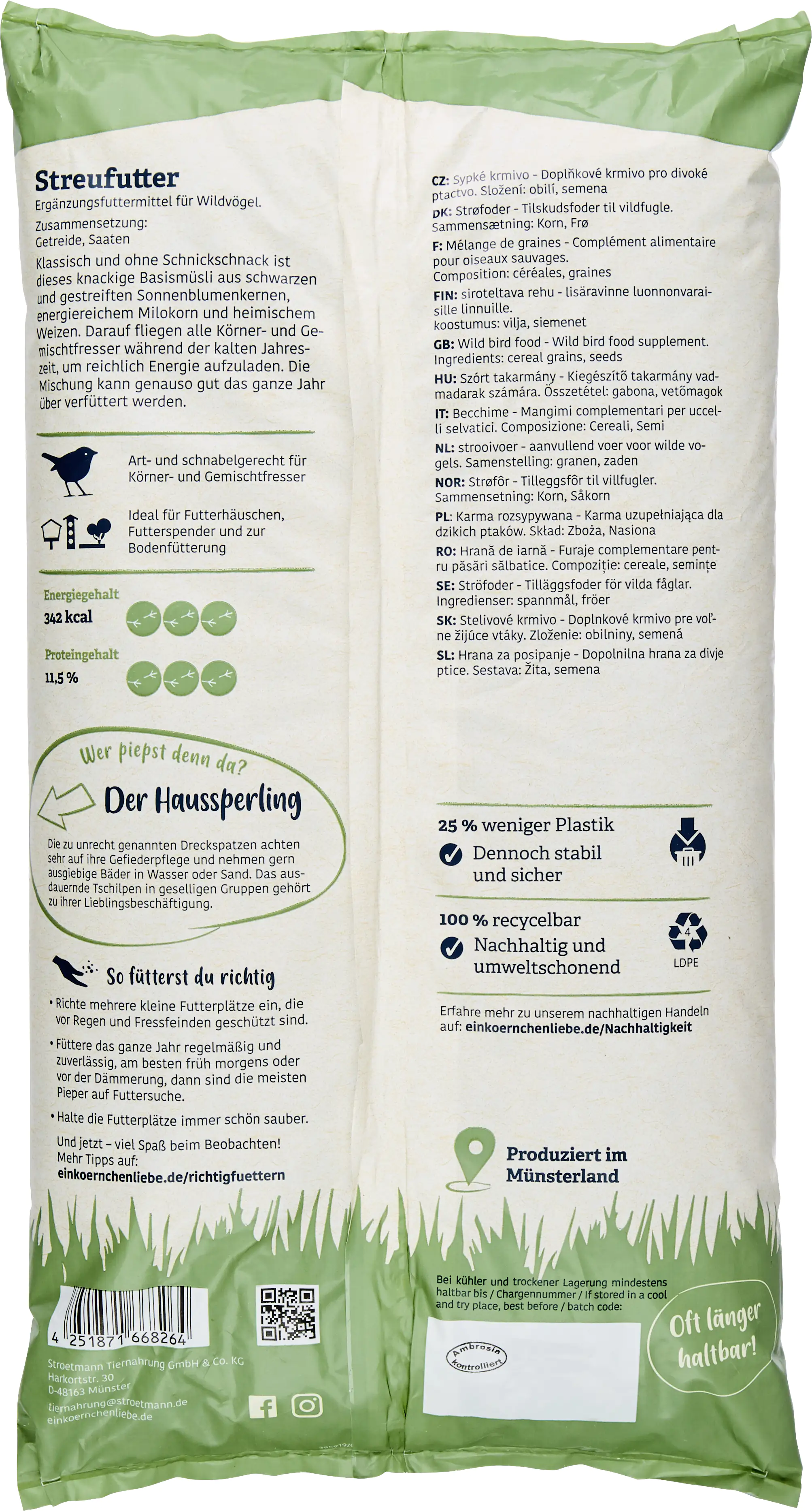 Elles Streufutter für Wildvögel 2,5 kg