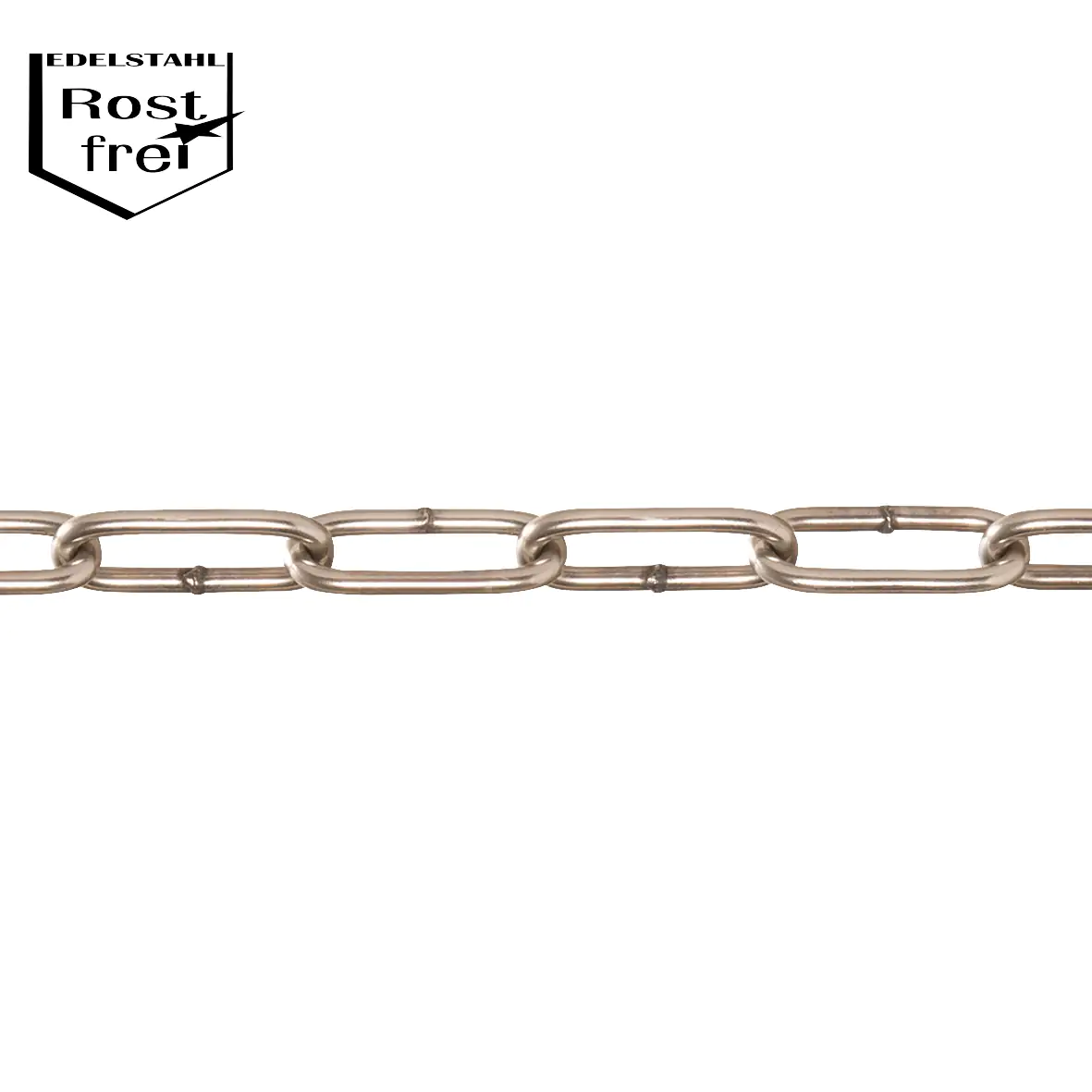 Conacord Rundstahlkette 4mm x 1m Material: Edelstahl