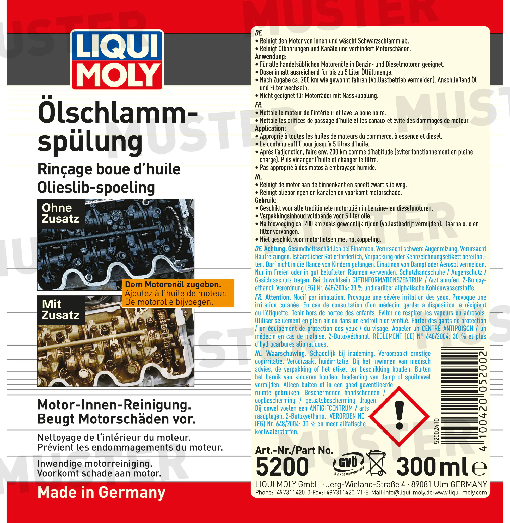 Liqui Moly Ölschlammspülung 300 ml Liqui Moly Ölschlammspülung 300 ml