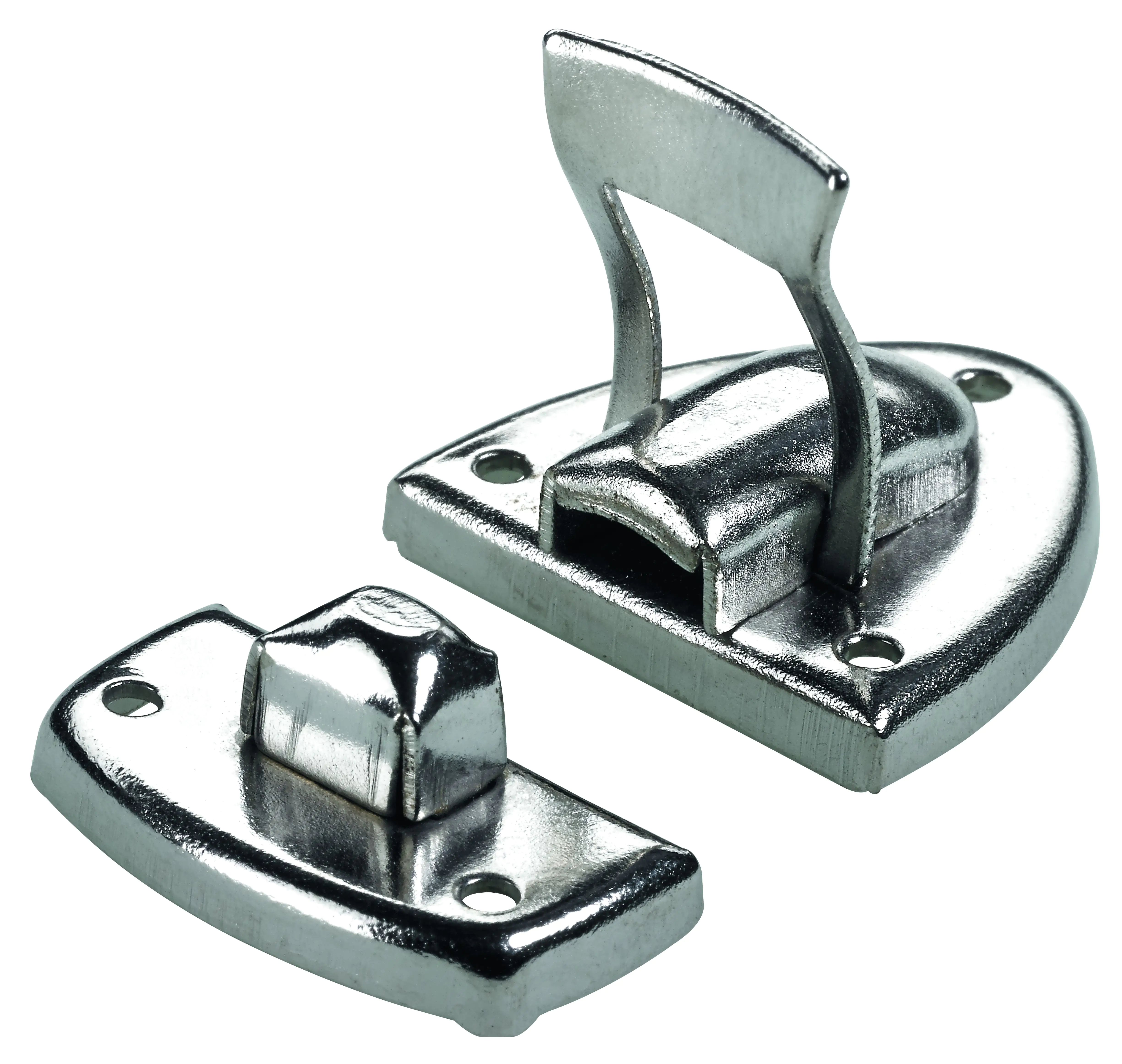 Hettich Schatullenverschluss Stahl, vernickelt, 23 x 35 mm, 1 Stück