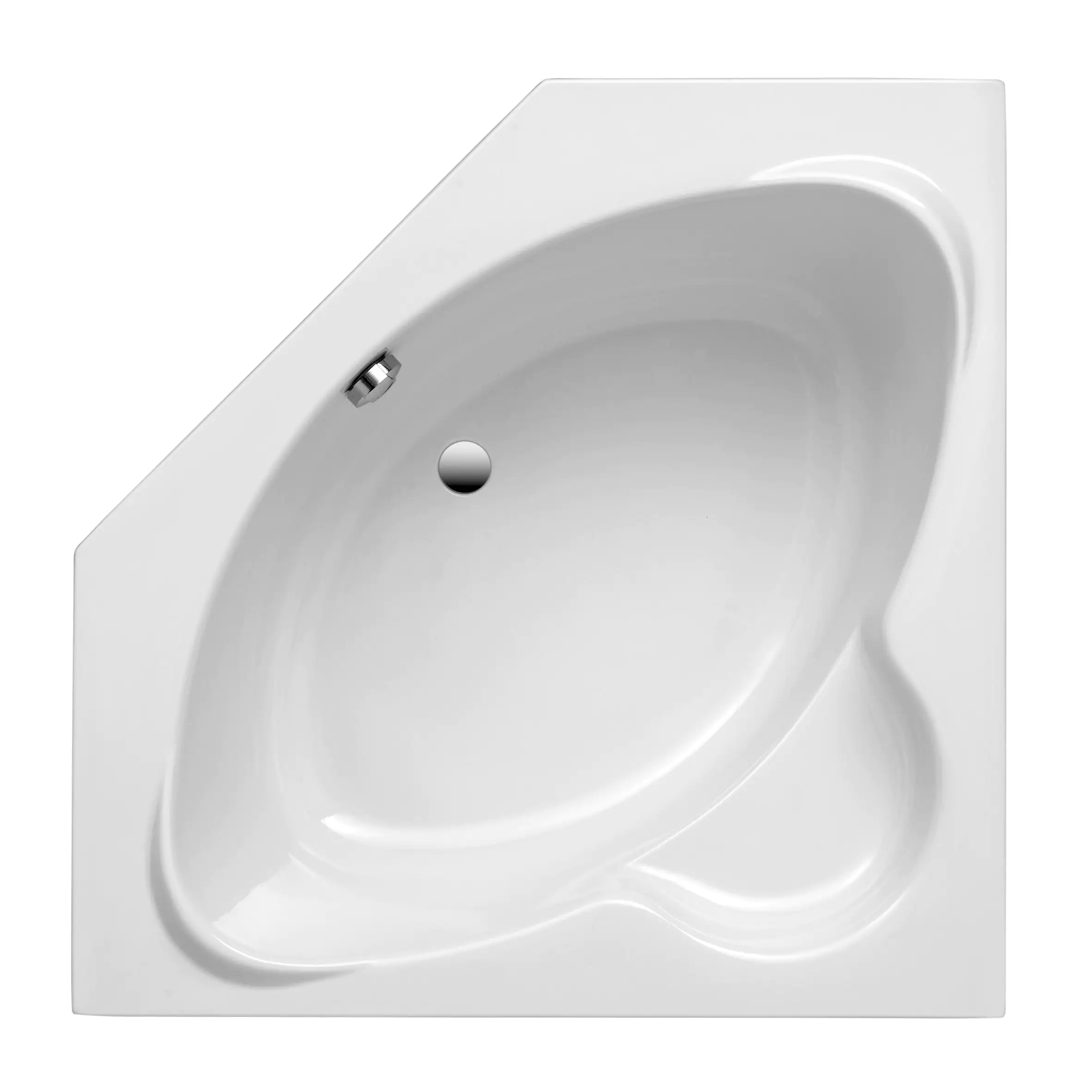 Ottofond Eckwanne Miami 125 x 125 cm, weiß