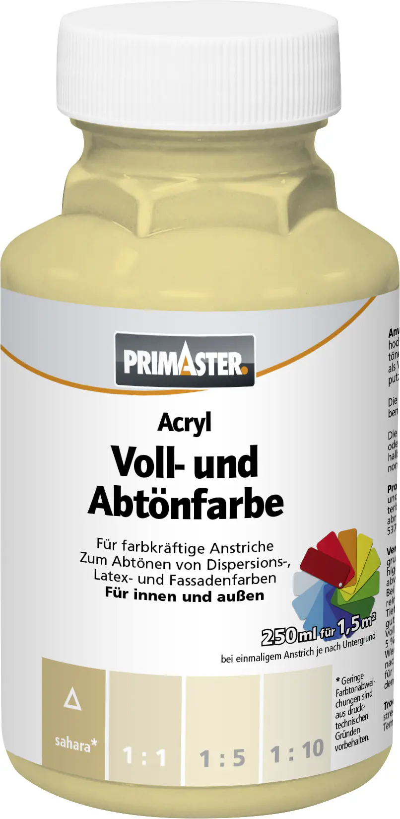 Primaster Voll- und Abtönfarbe 250 ml sahara matt