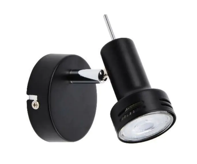 Primaster Wandlampe 1er LED Spot New York GU10 8 x 11 cm schwarz Primaster Wandlampe 1er LED Spot New York GU10 8 x 11 cm schwarz