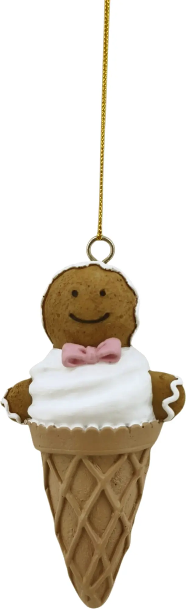 Deko Anhänger Lebkuchenmann 11,5 x 4,5 x 6,5 cm bunt