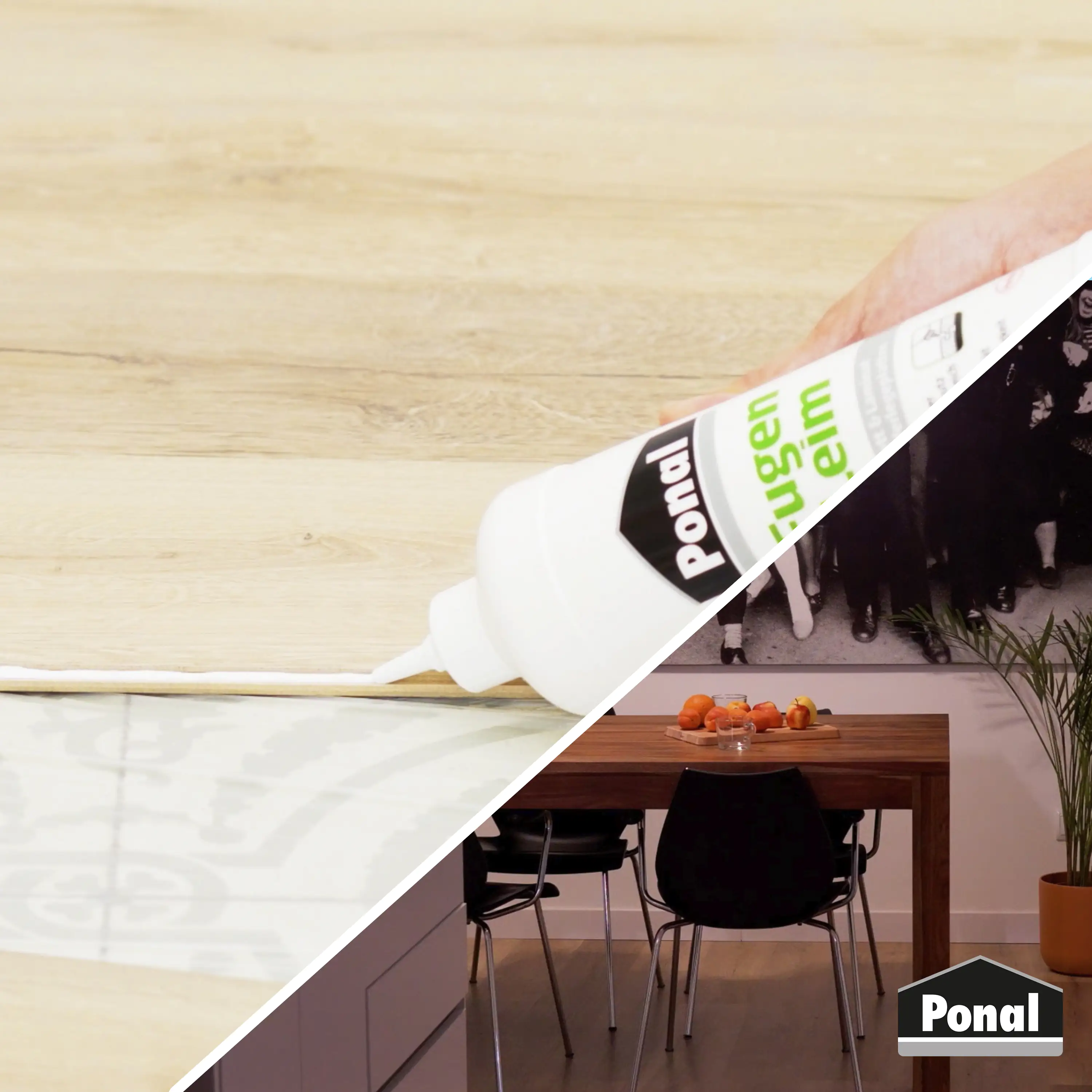 Ponal Fugenleim Parkett & Laminat 1 kg Flasche, trocknet transparent Ponal Fugenleim Parkett & Laminat 1 kg Flasche, trocknet transparent