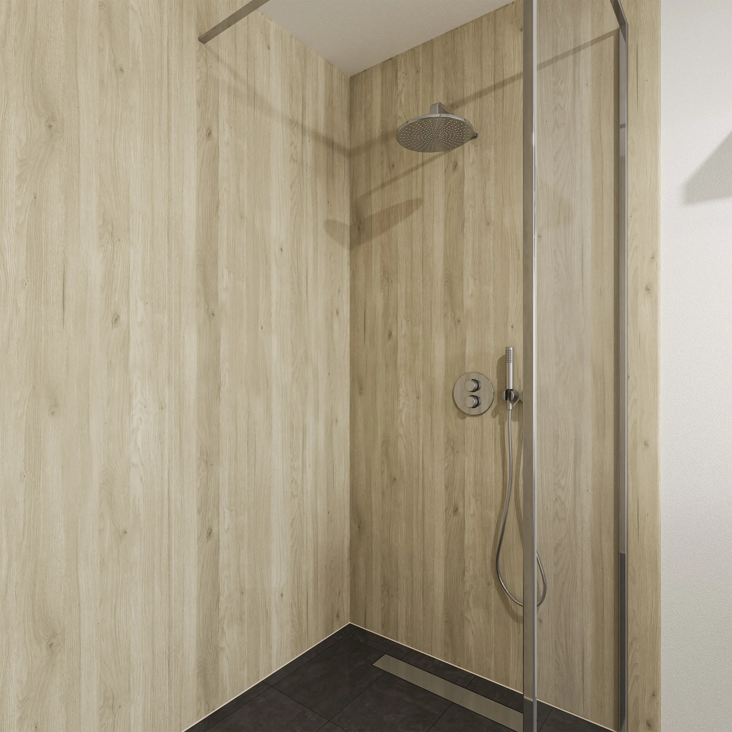 Wetwall Elite Wandpaneel  Native Oak 120 x 242 cm mit Nut & Feder