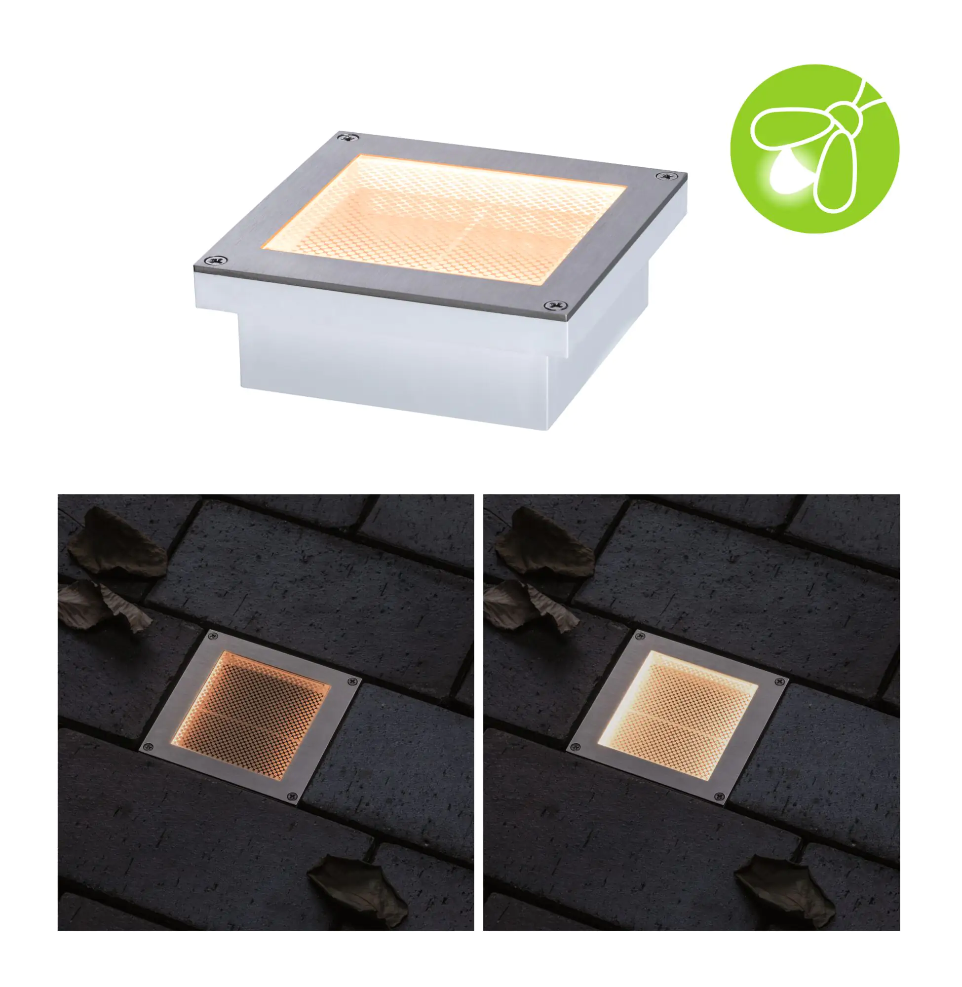 Paulmann Solar LED Bodeneinbauleuchte Aron insect-friendly 10 x 10 cm Paulmann Solar LED Bodeneinbauleuchte Aron insect-friendly 10 x 10 cm