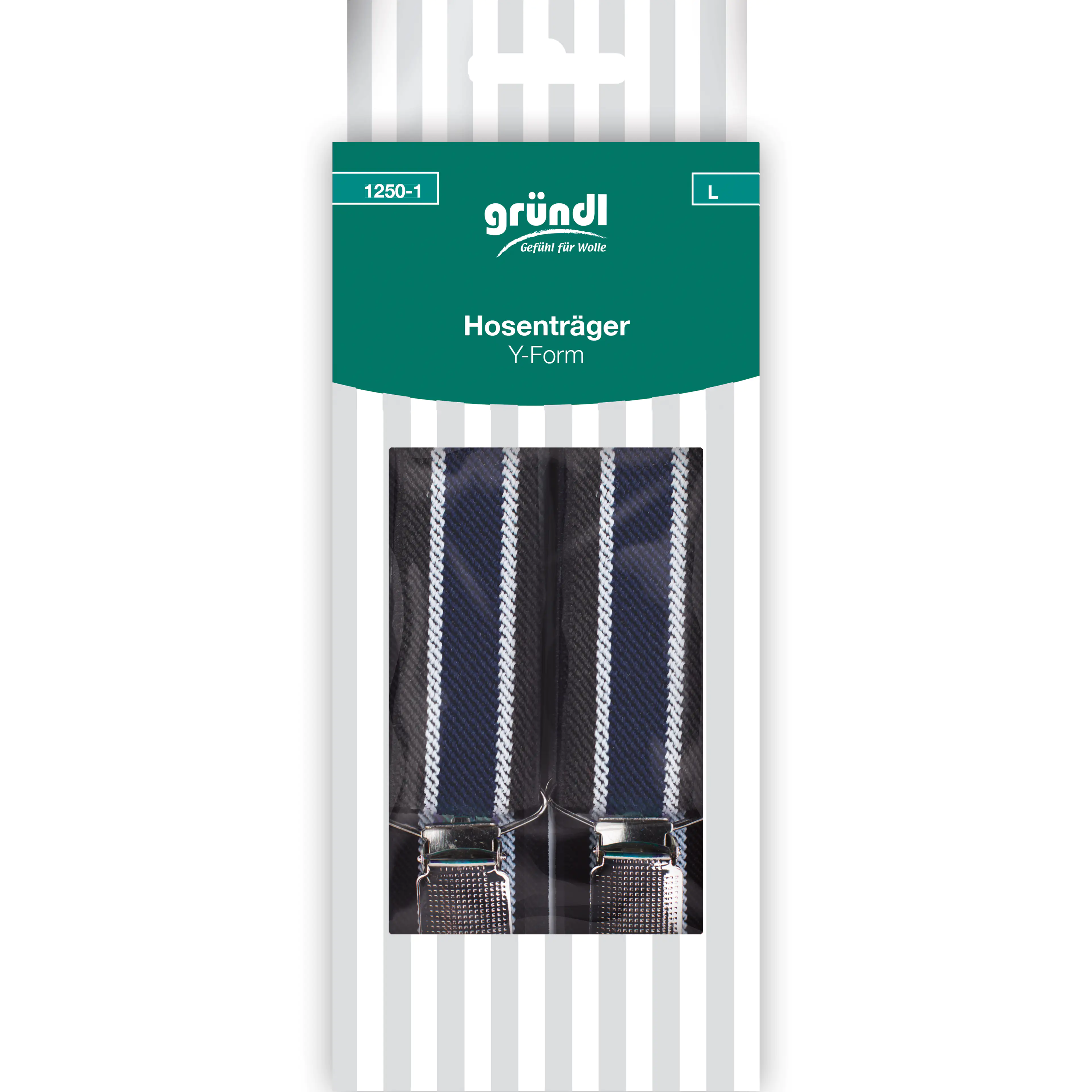 Gründl Hosenträger schwarz-weiß-blau