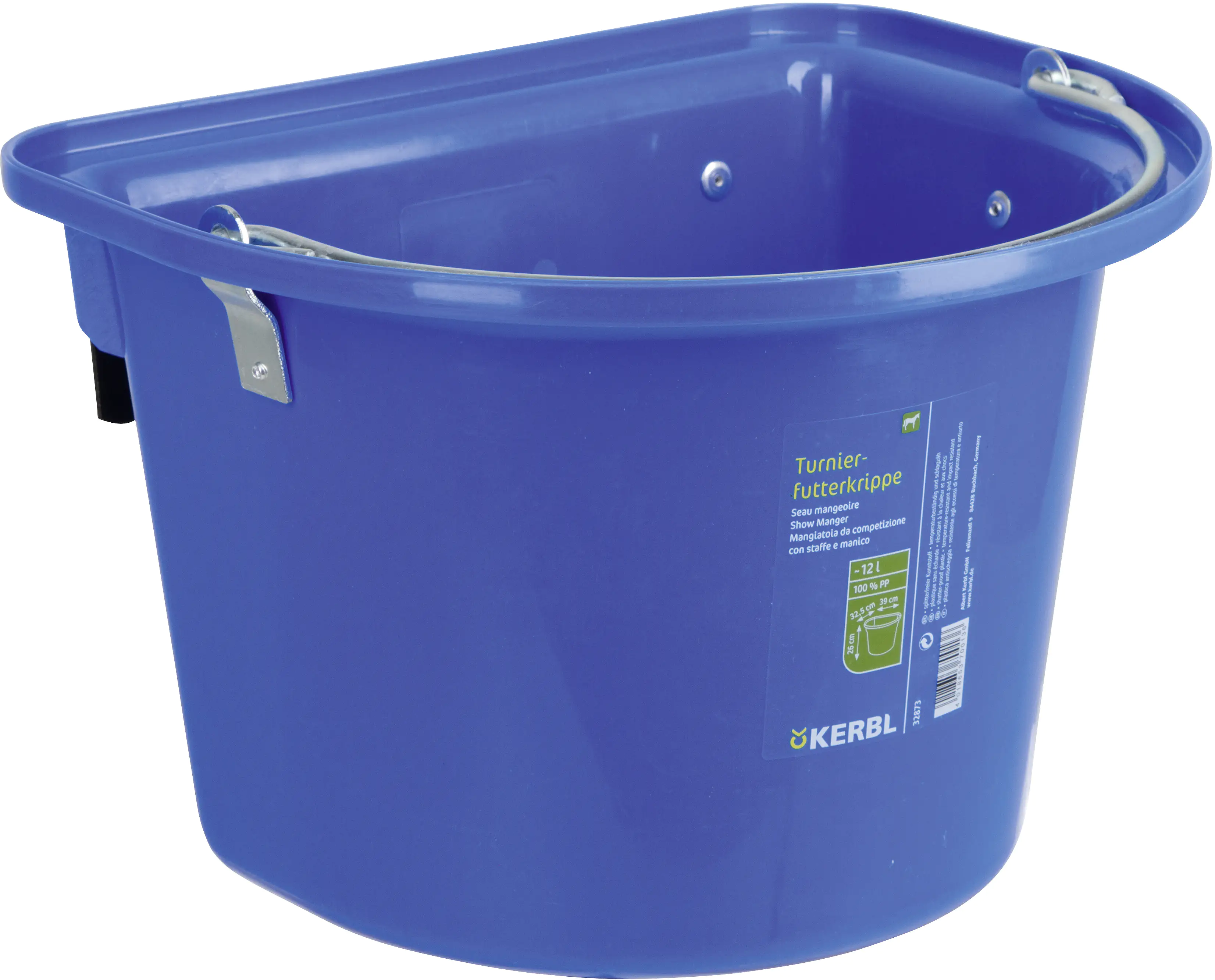 Kerbl Turnier-Futterkrippe blau, Einhängebügel
