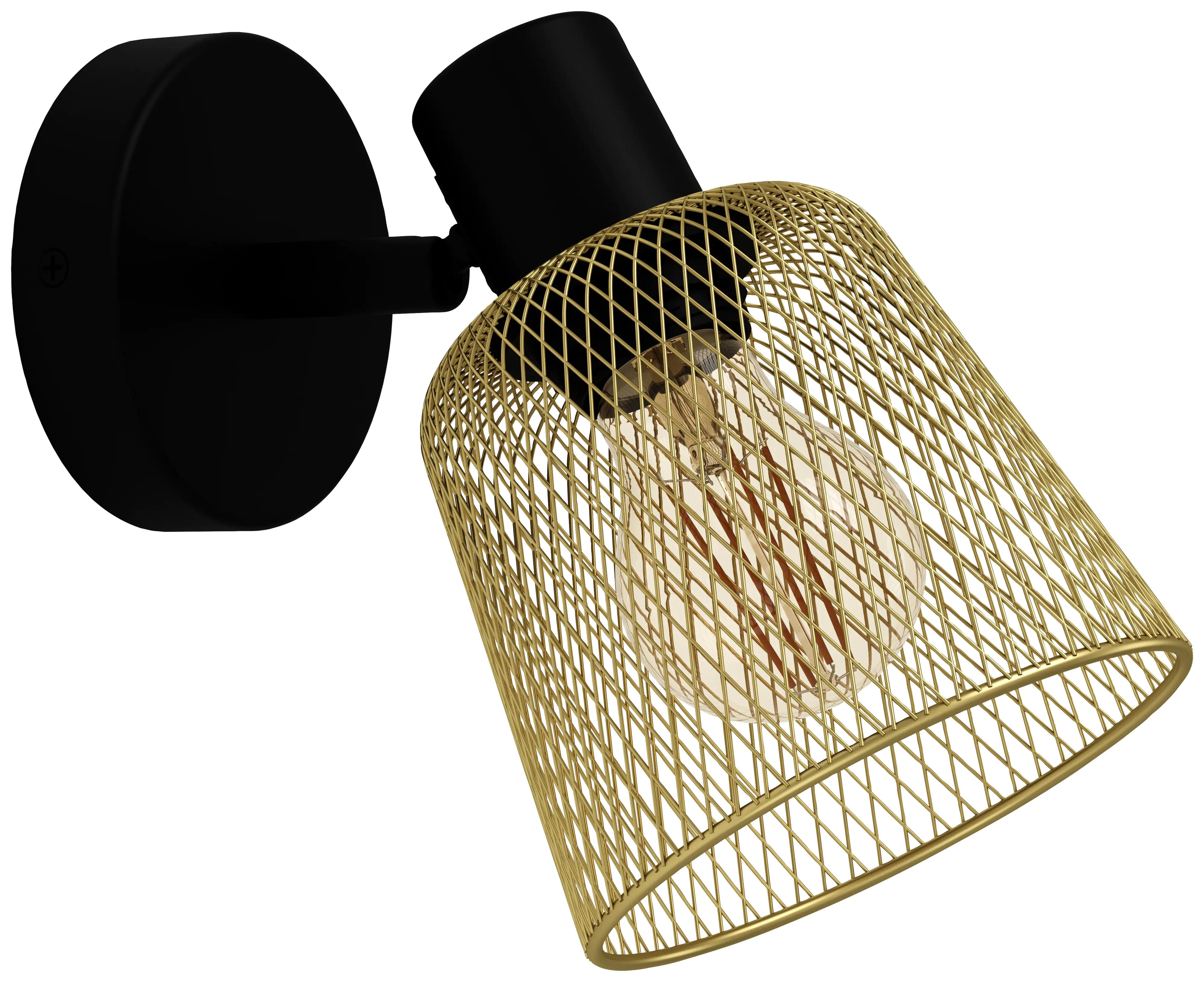 Eglo Wandleuchte Coslada schwarz messing Eglo Wandleuchte Coslada schwarz messing