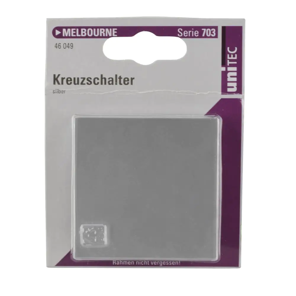 Unitec Kreuzschalter Melbourne S703 silber