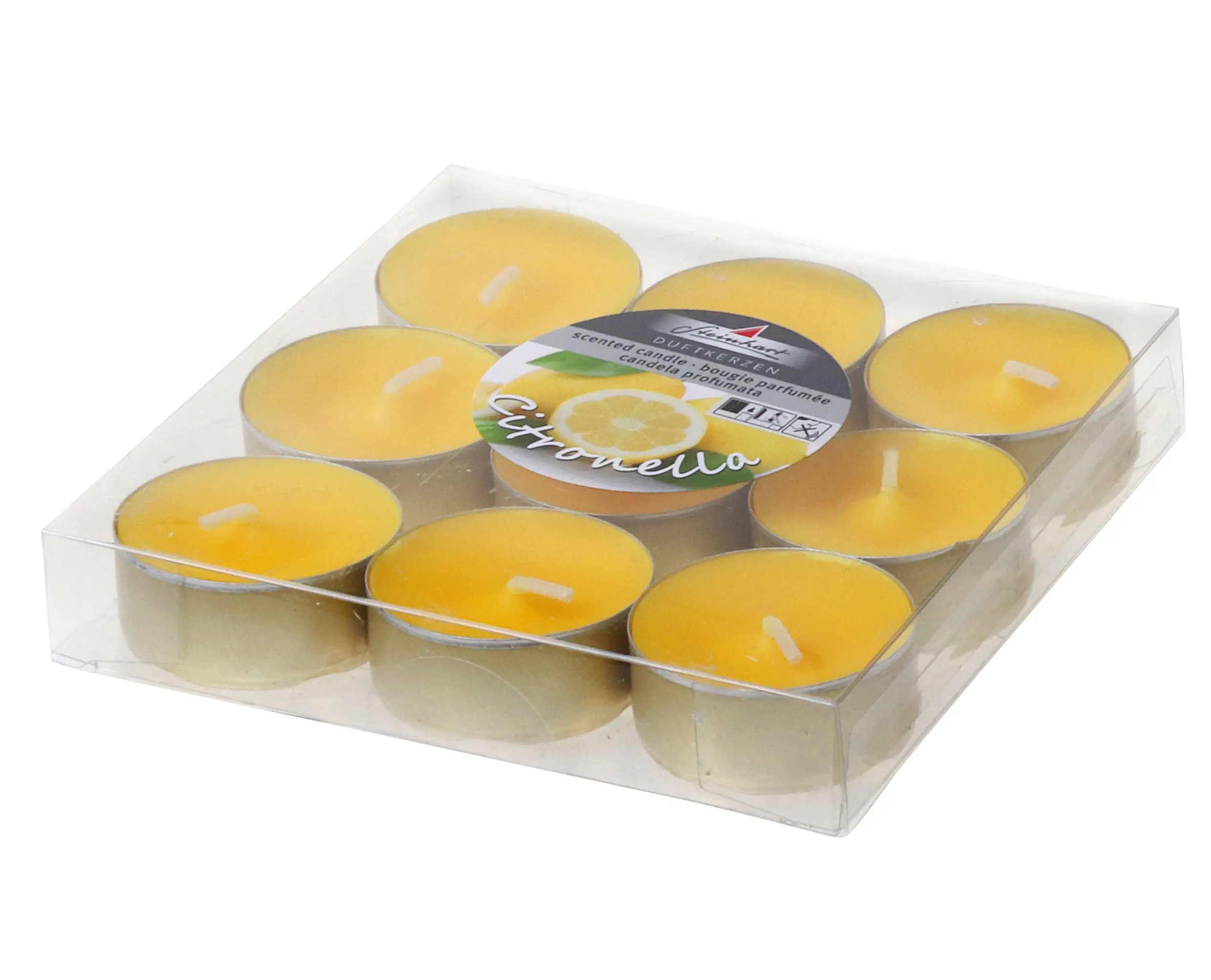 Steinhart Teelichter Citronella Ø 3,8 x 1,7 cm gelb 9er Pack