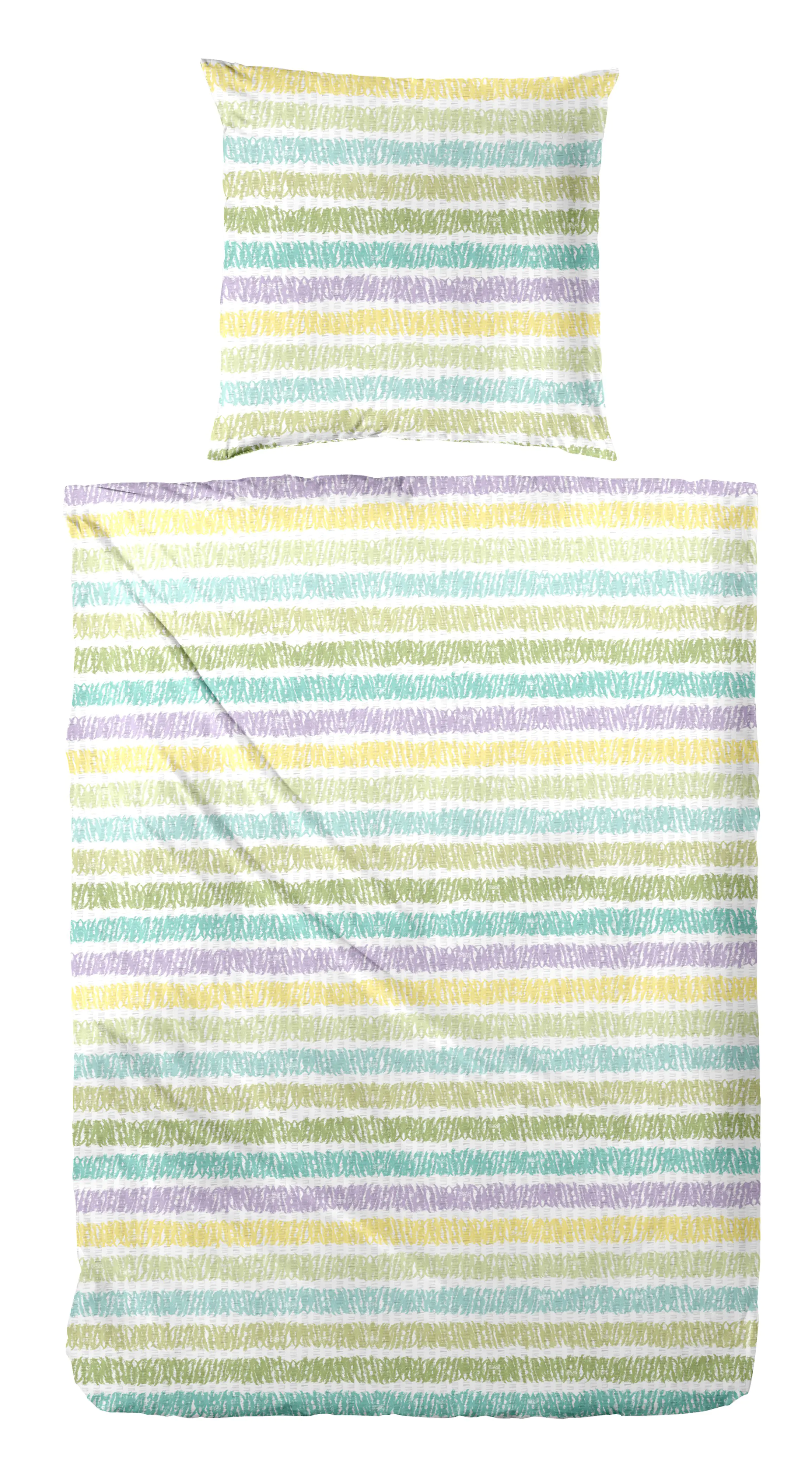 Vario Bettwäsche Baumwolle Seer Streifen bunt 135 x 200 cm
