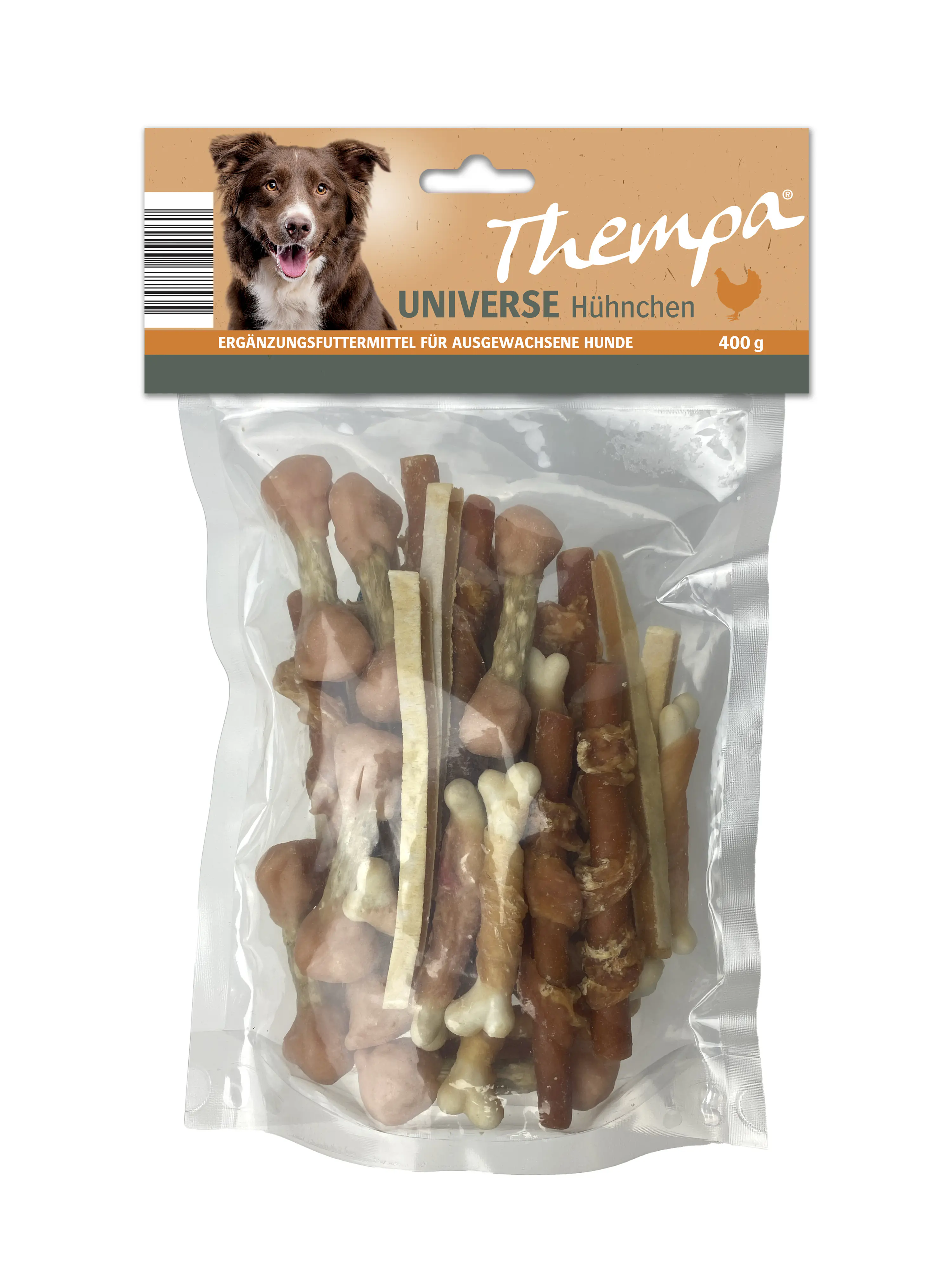 Thempa Hundesnack Adult Kaustreifen 400 g Geflügel Thempa Hundesnack Adult Kaustreifen 400 g Geflügel