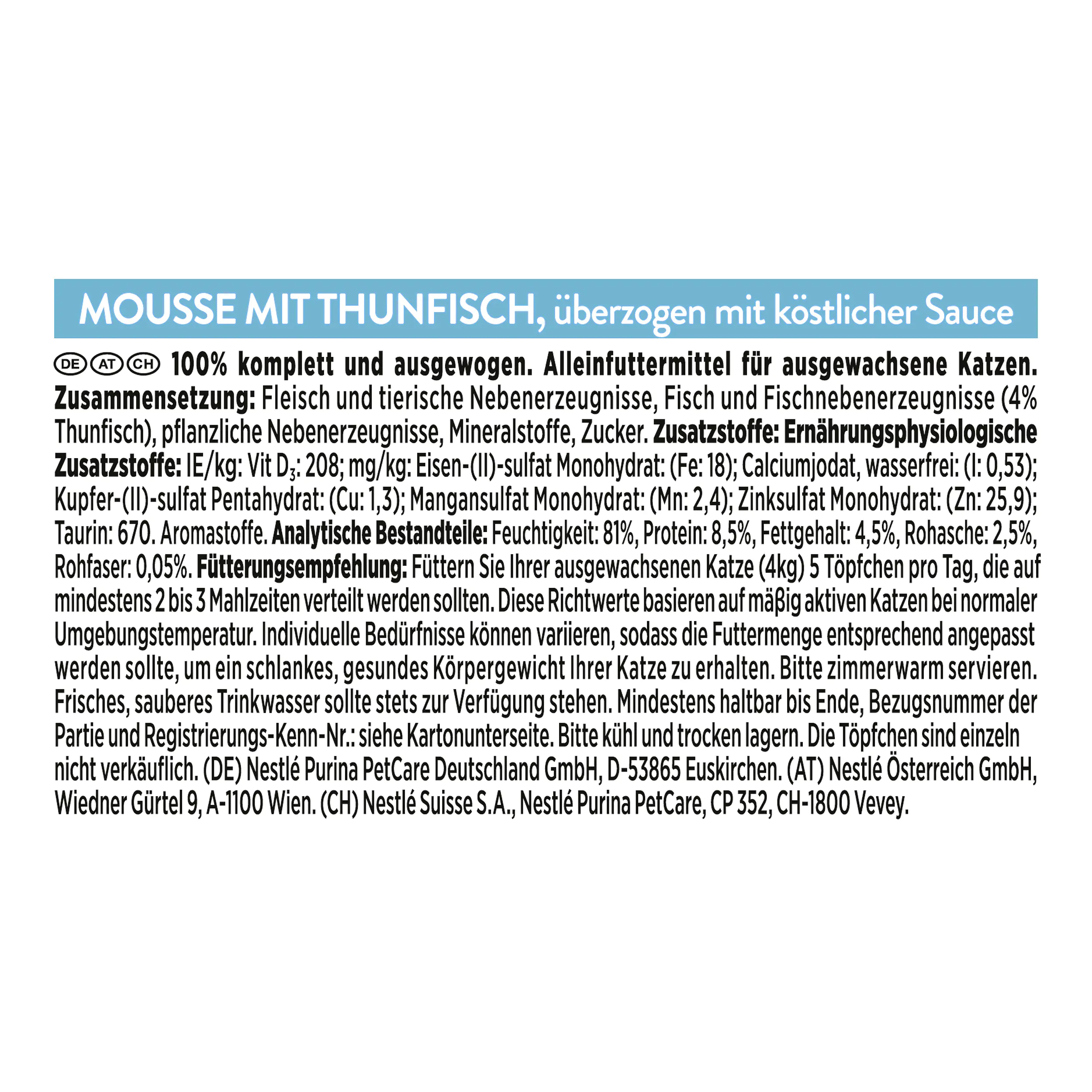 Gourmet Revelations Katzenfutter Mousse mit Thunfisch 2 x 57 g Gourmet Revelations Katzenfutter Mousse mit Thunfisch 2 x 57 g
