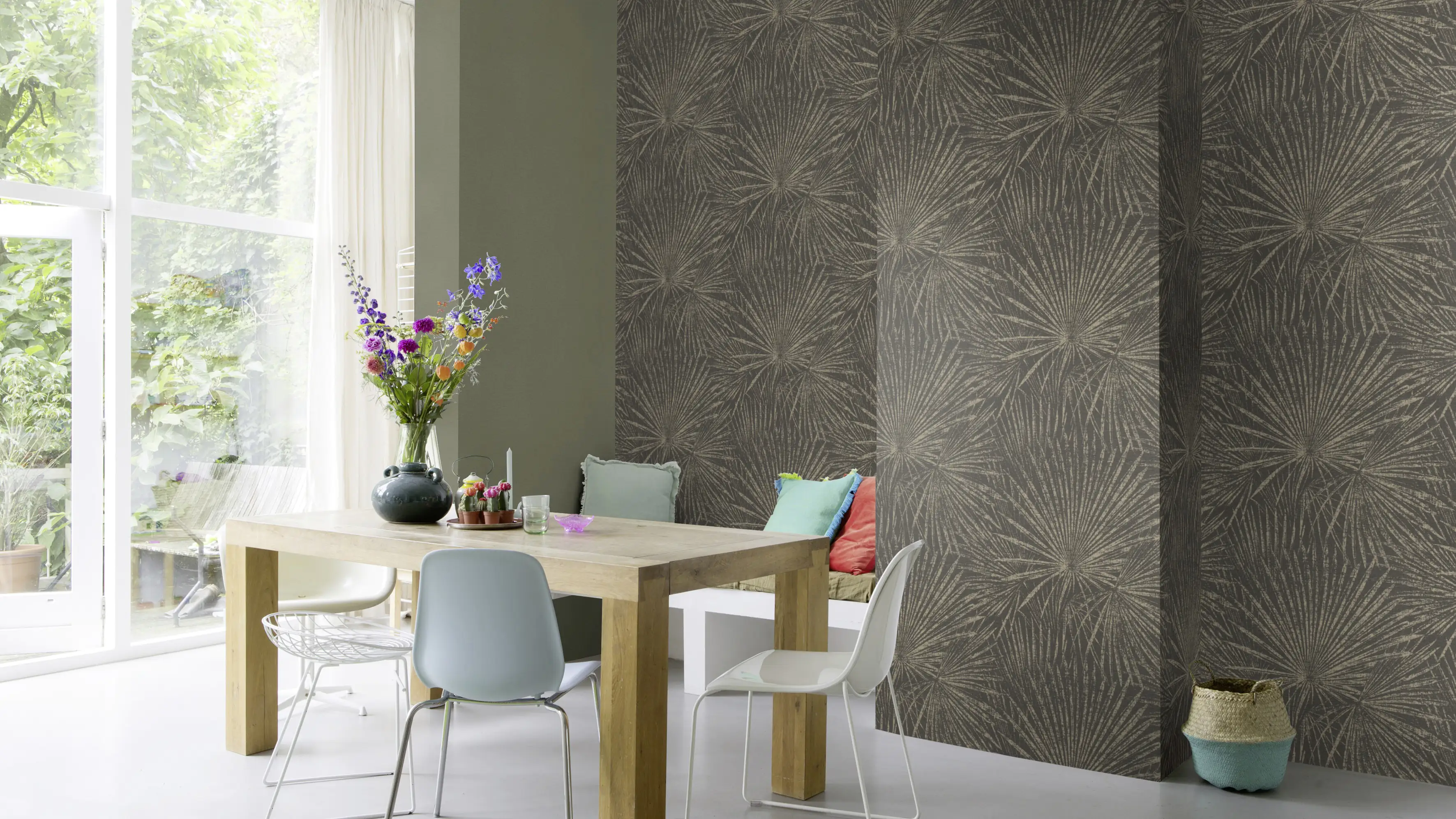 Rasch Vliestapete 555745 Grau-Grauschwarz Muster & Motive 10,05 m x 0,53 m