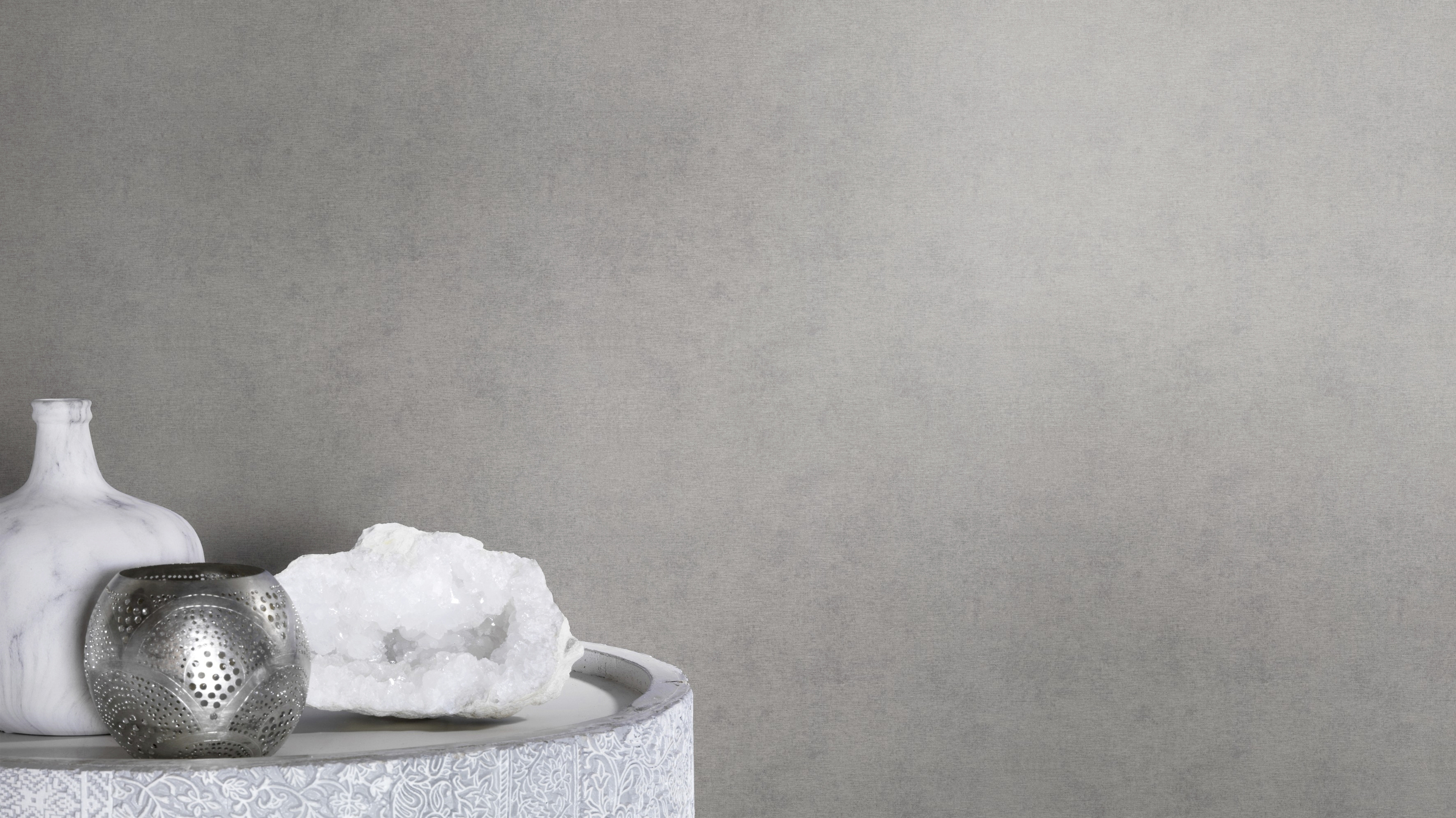 Rasch Vliestapete Beachhouse Uni grau 10,05 x 0,53 m