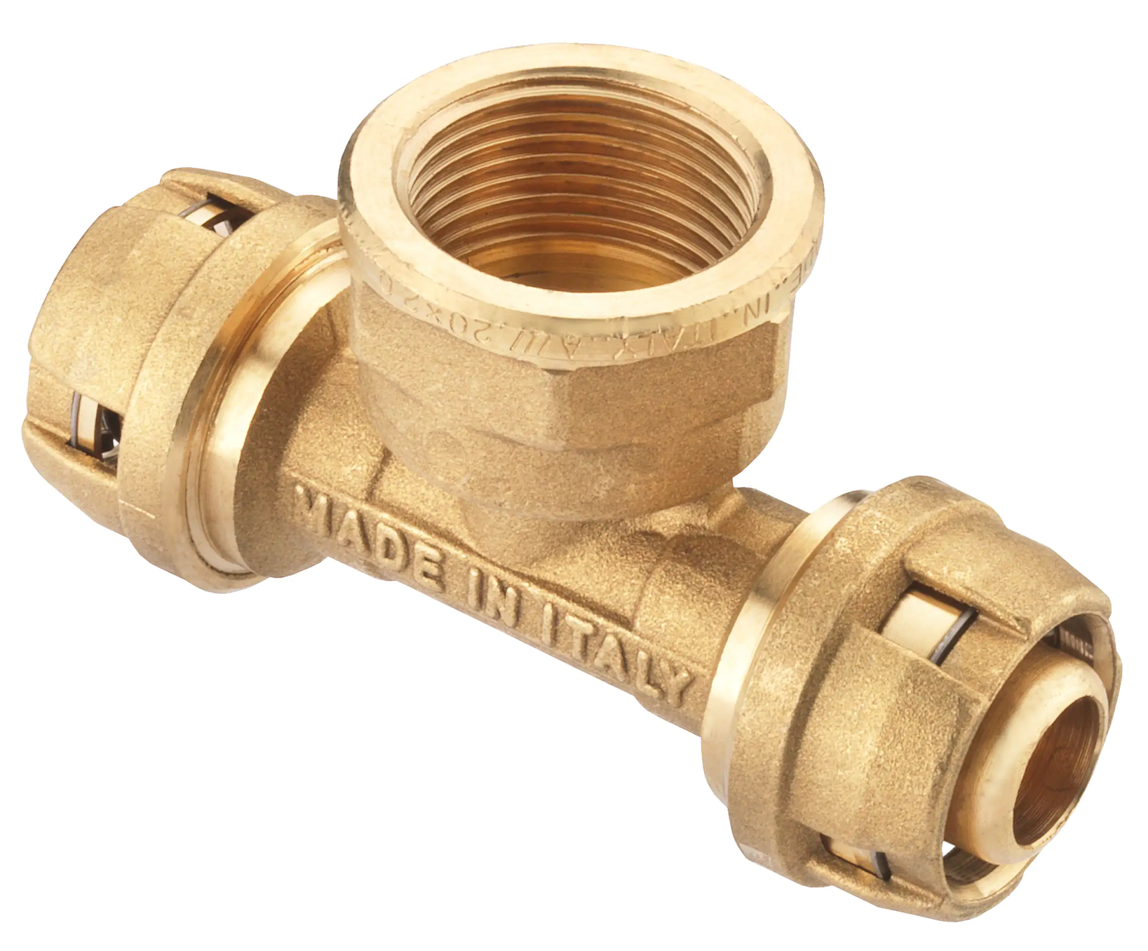 Cornat Steck-T-Stück komplett ø 16 mm 1/2" IG Messing