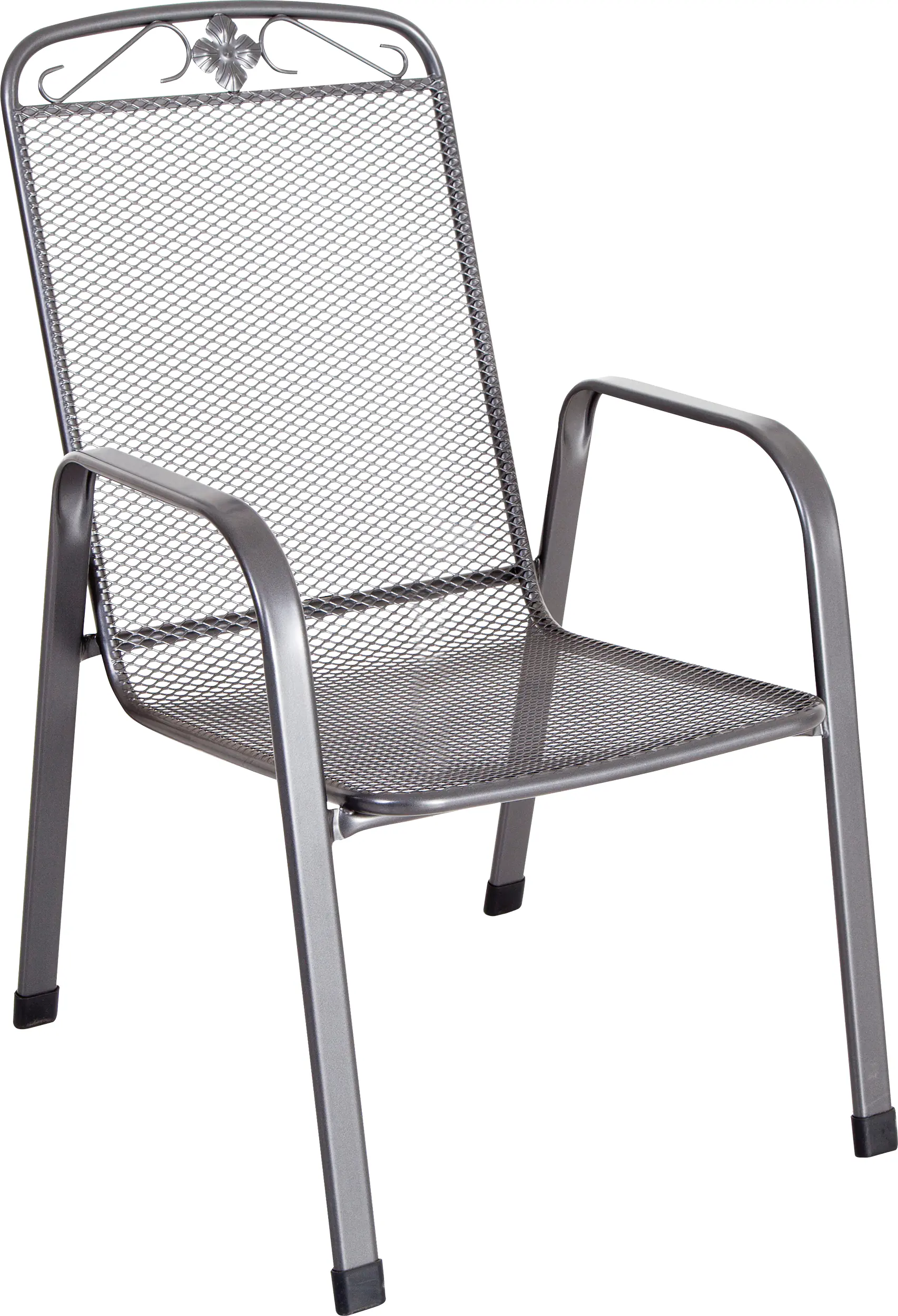 MWH Balkon-Set Latte Metall 4 Stühle 