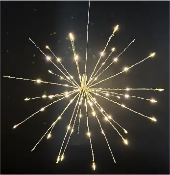 TrendLine LED Aufhänger Eiskristall Ø 50 cm warmweiß