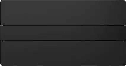 Wisa Betätigungsplatte ION DF Glas schwarz