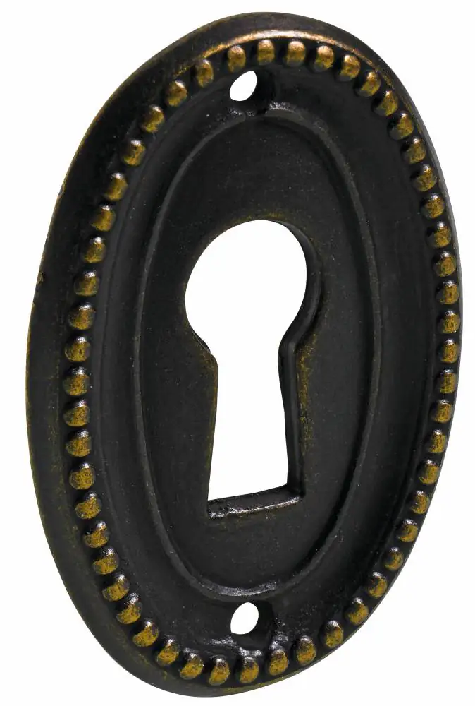 Hettich Schlüsselschild brüniert 25 x 37 x 2 mm
