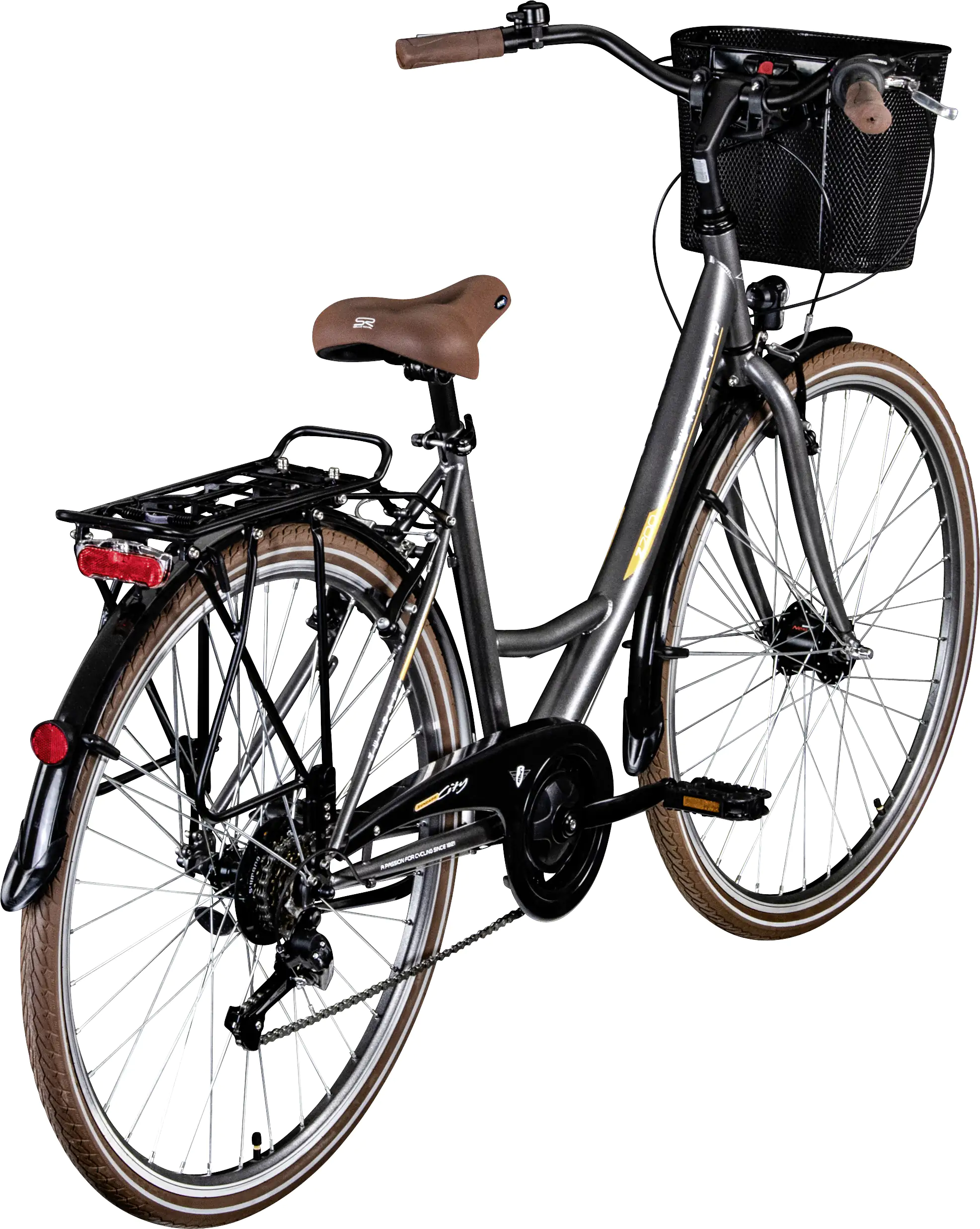 Zündapp Cityrad Z700 700c Damen 28 Zoll RH 46cm 6-Gang grau braun silber