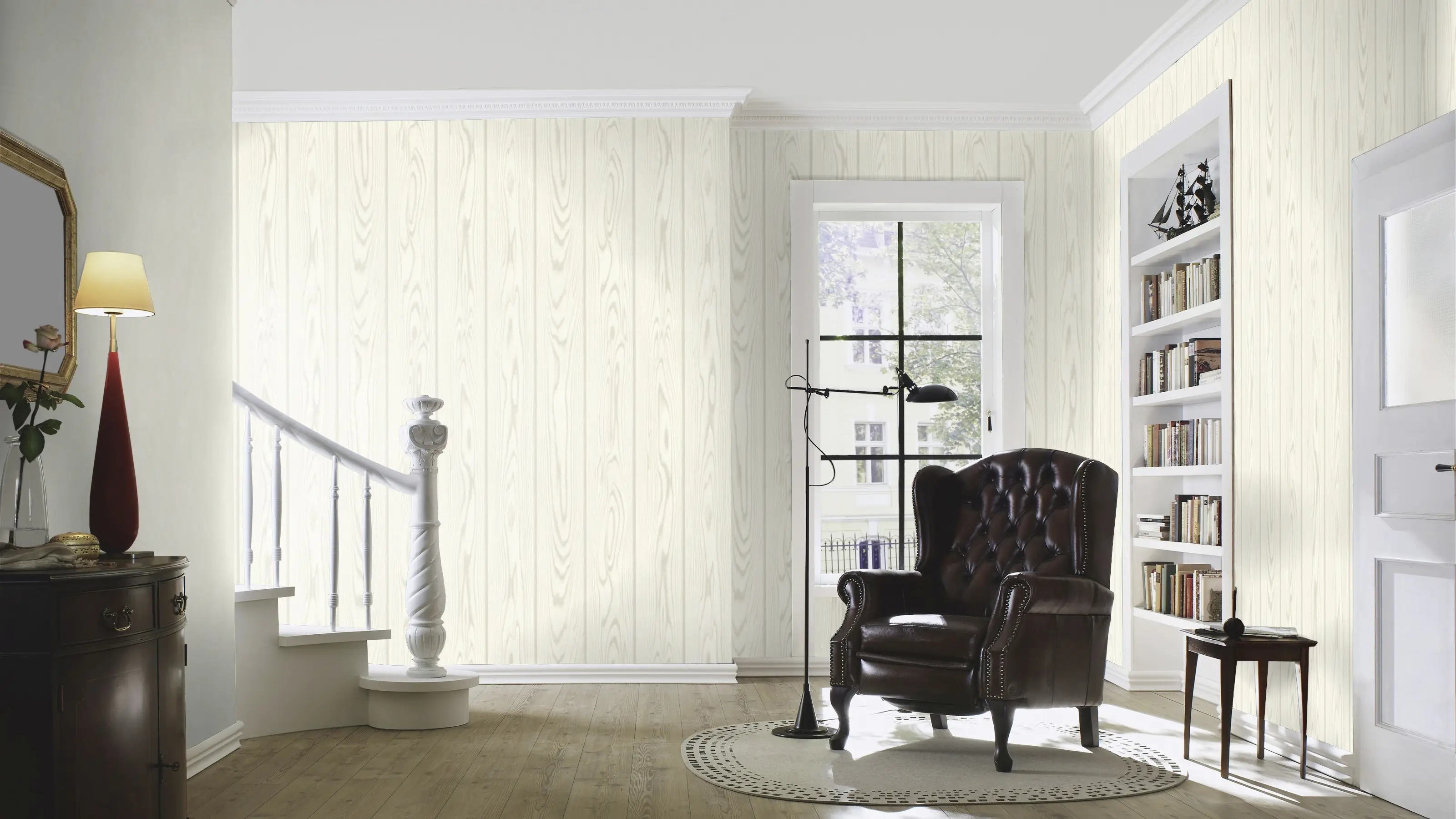 Rasch Vliestapete 499513 Weiß-Cremeweiß Muster & Motive 10,05 m x 0,53 m