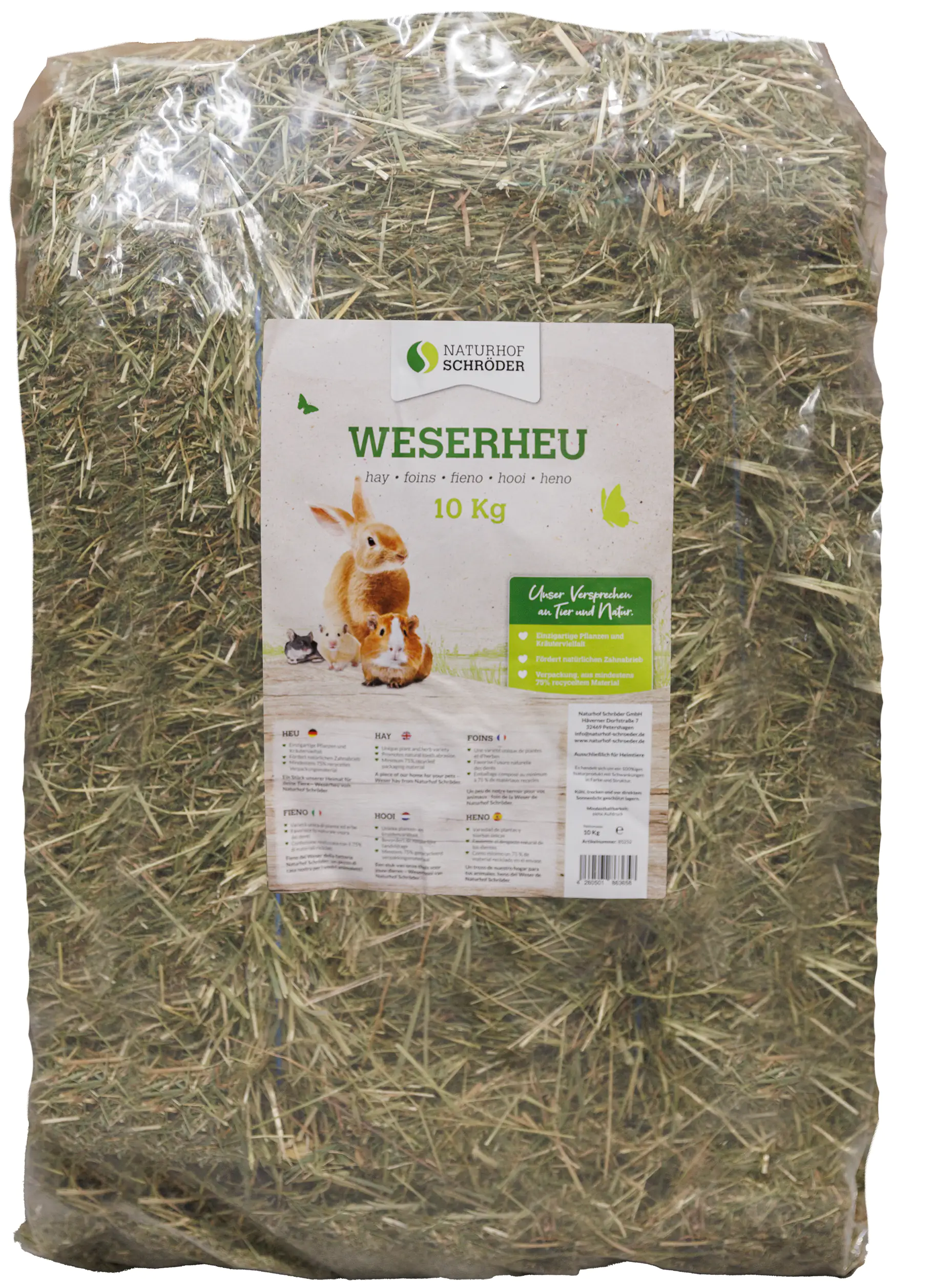 Naturhof Schröder Weserheu gepresst 10 kg