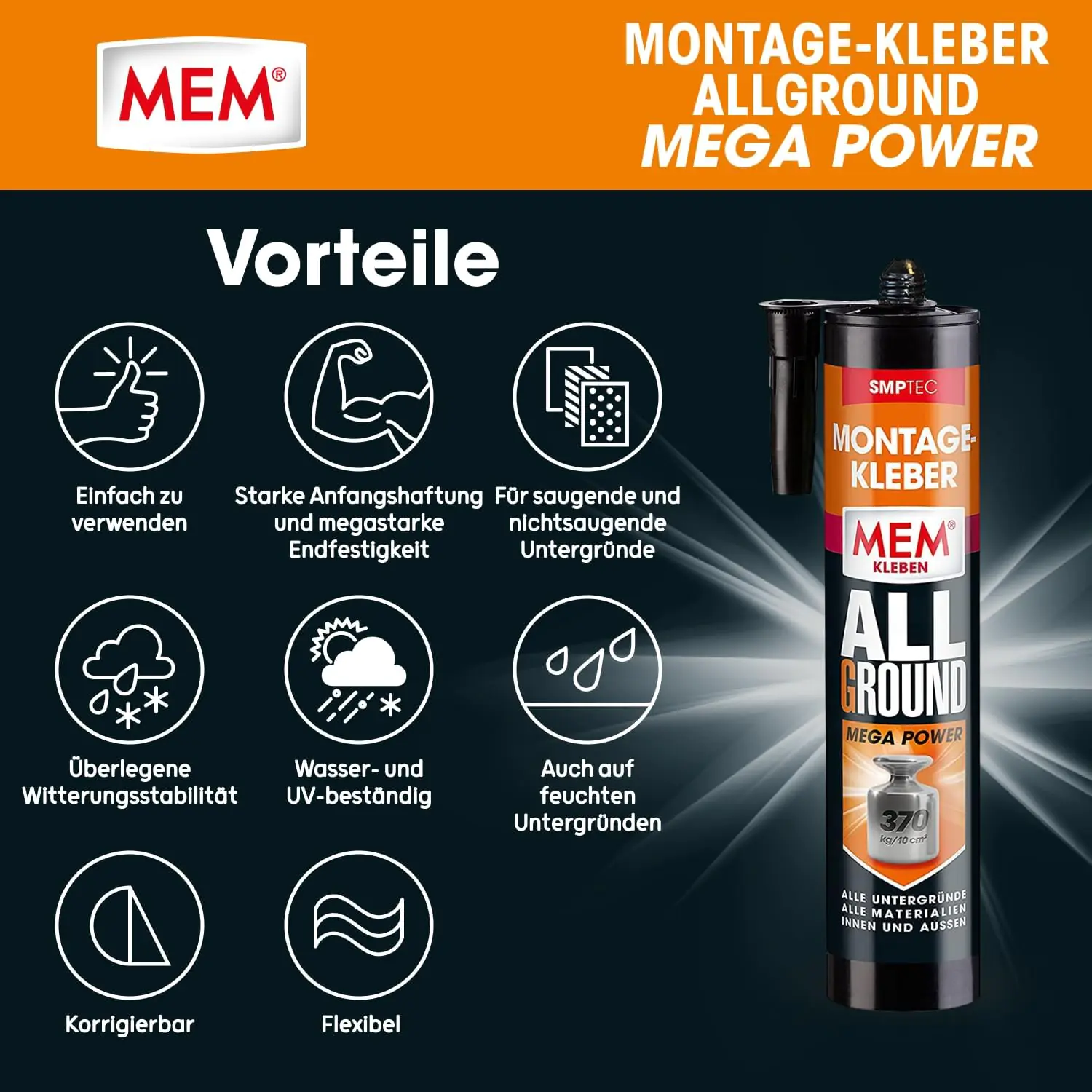 MEM Montagekleber Mega Power 2x 450 g MEM Montagekleber Mega Power 2x 450 g