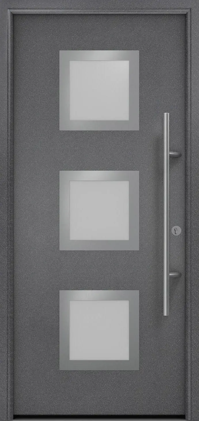EcoStar Haustür ISOPRO Secur IPS 810S RC2 anthrazit metallic 110 x 210 cm