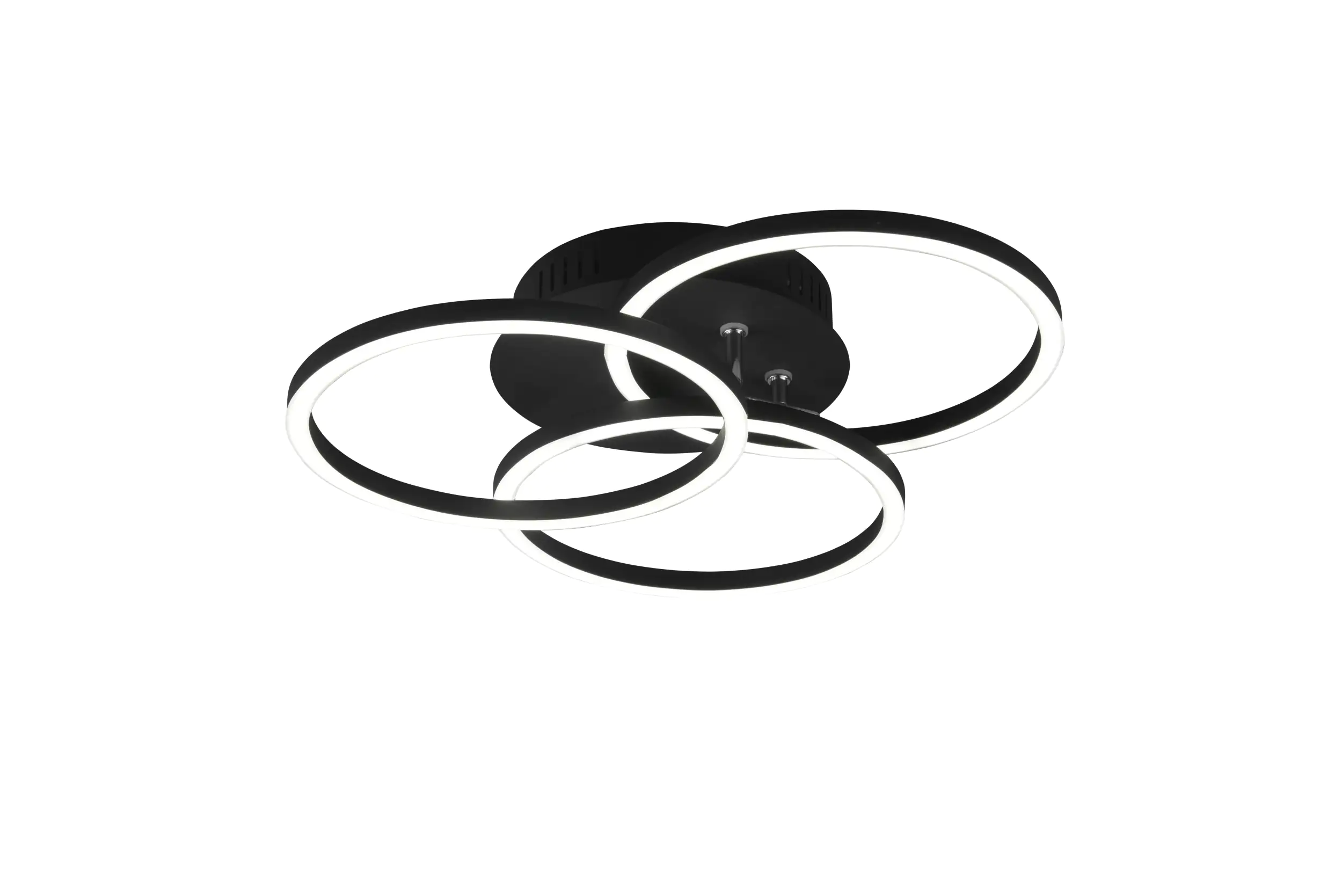Reality LED Deckenleuchte Circle schwarz matt Fernbedienung