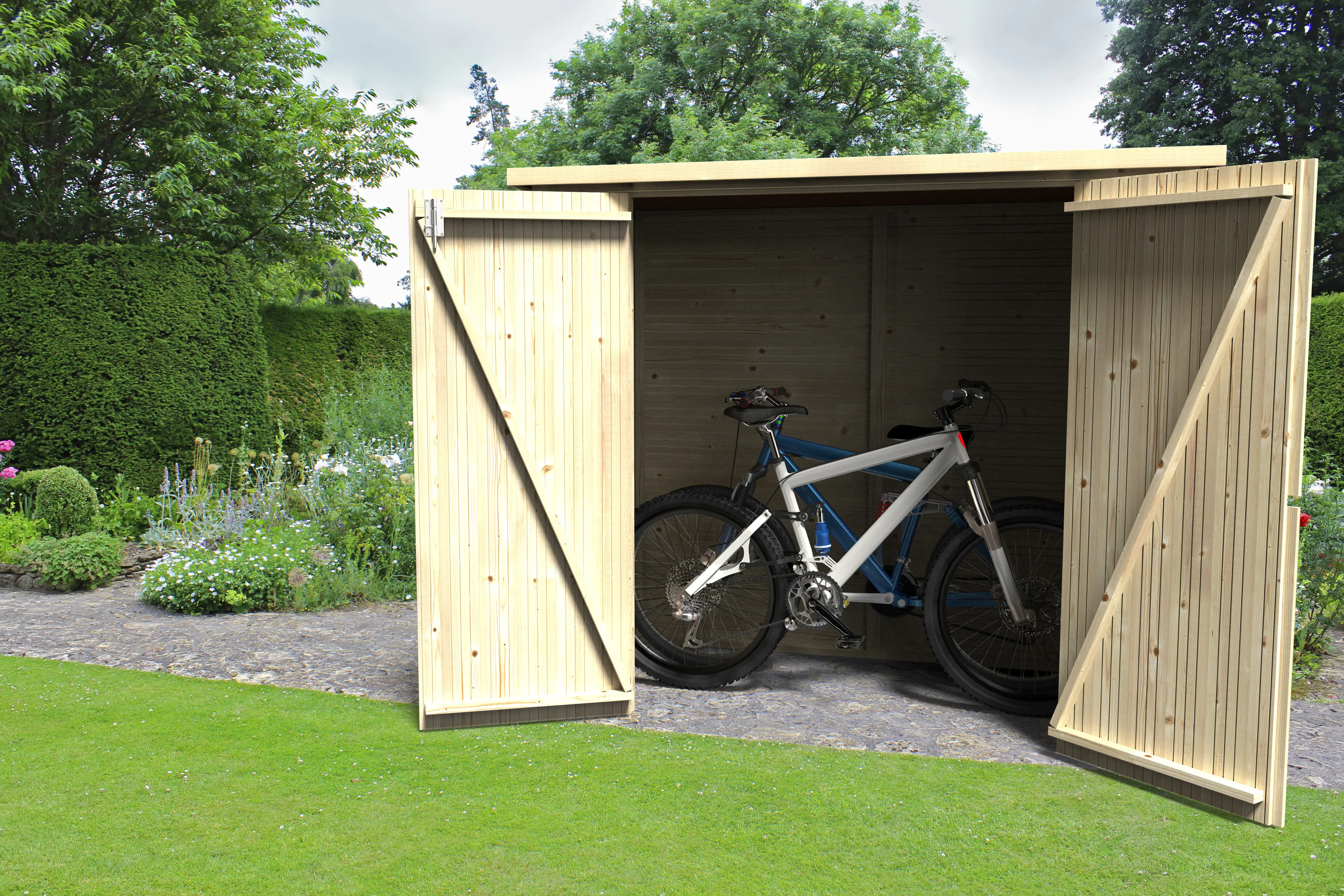 5411352802887_1 Décor et Jardin Fahrradgarage Bike Box natur