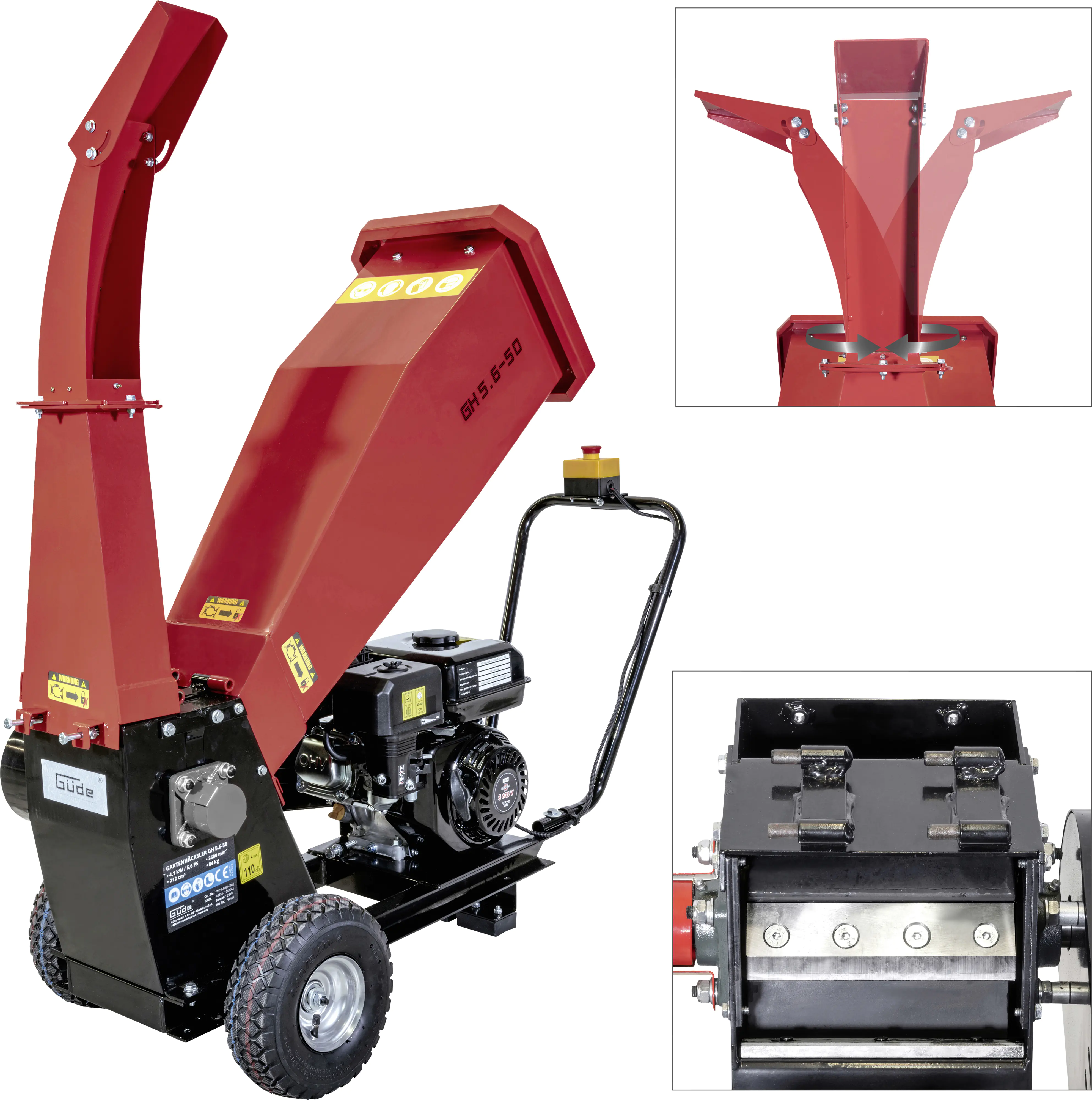 Güde Gartenhäcksler GH 5.6-50 max. Aststärke 5 cm Ø