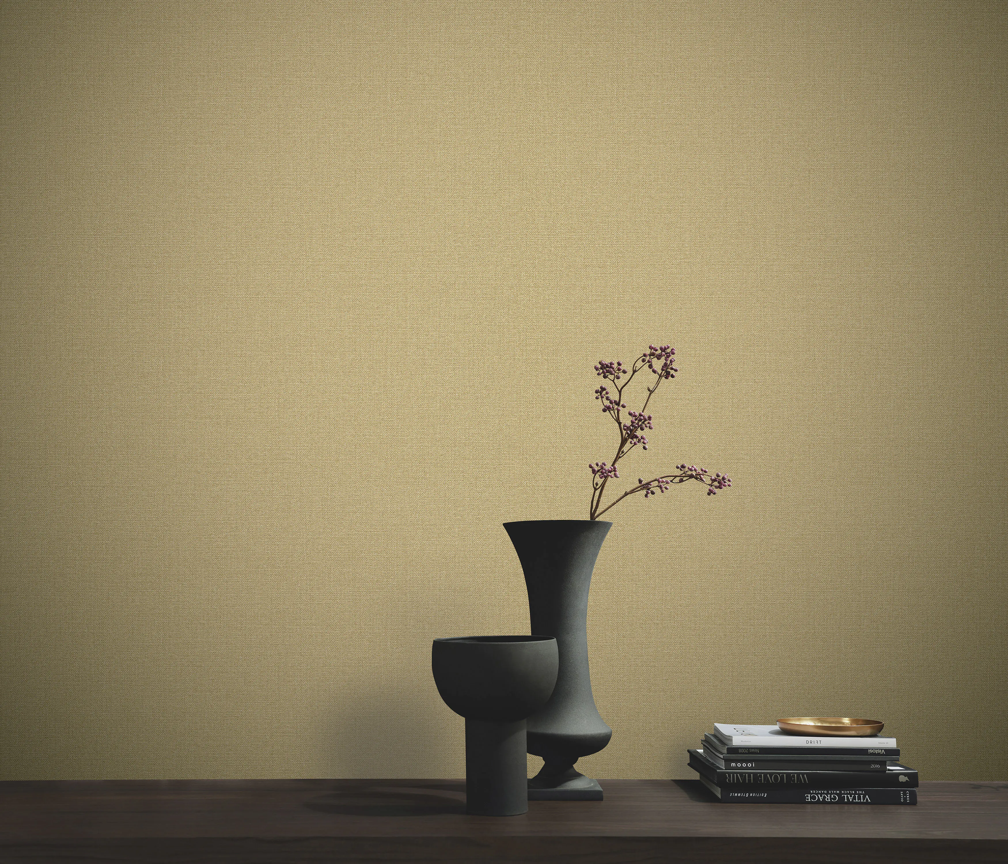 Erismann Vliestapete Uni gold 10,05 x 0,53 m