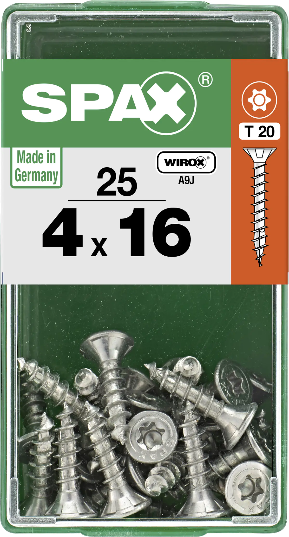 Spax Universalschrauben 4.0 x 16 mm TX 20 - 25 Stk.