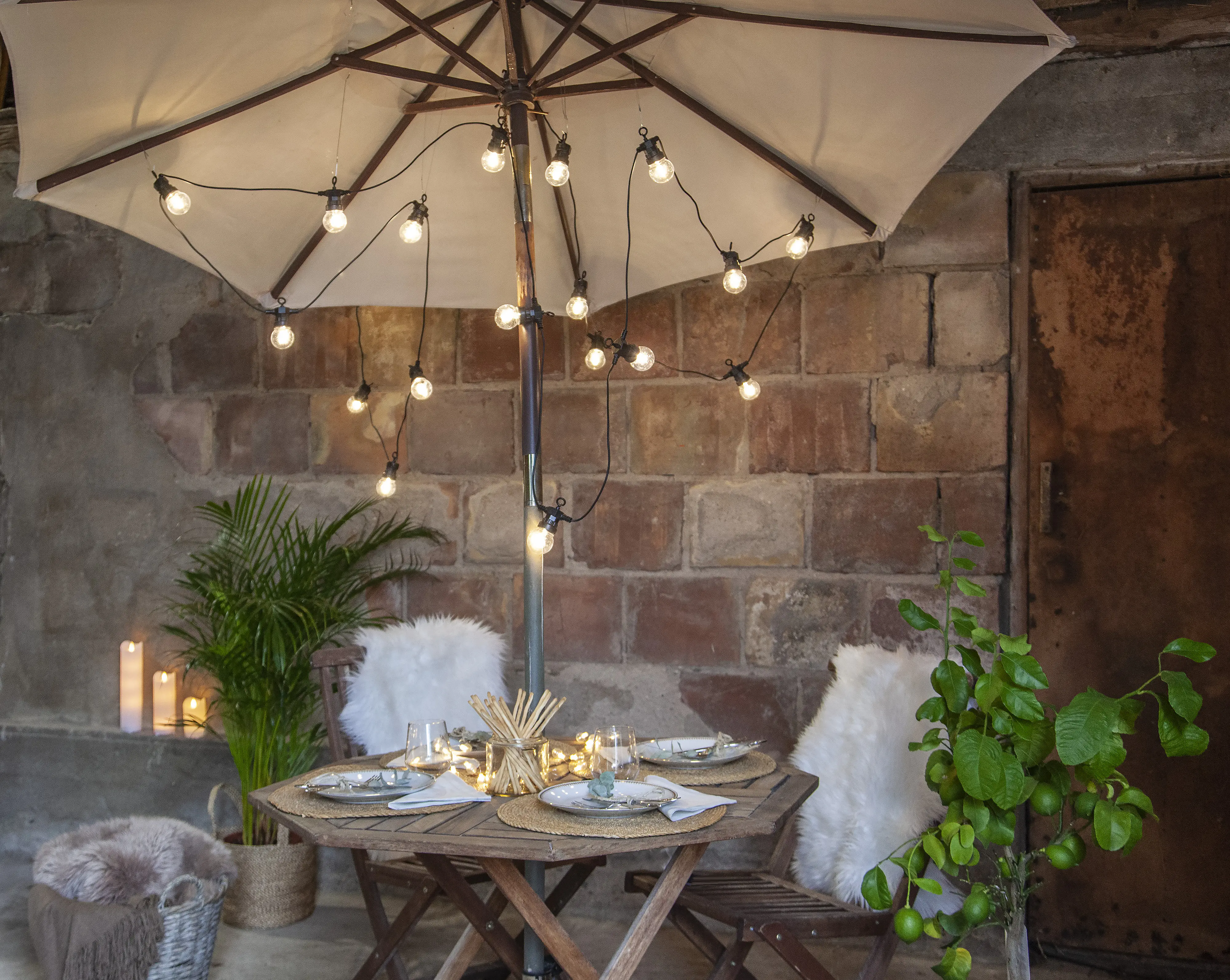 Eglo LED Lichterkette Außen Small Circus 8,55 m warmweiß