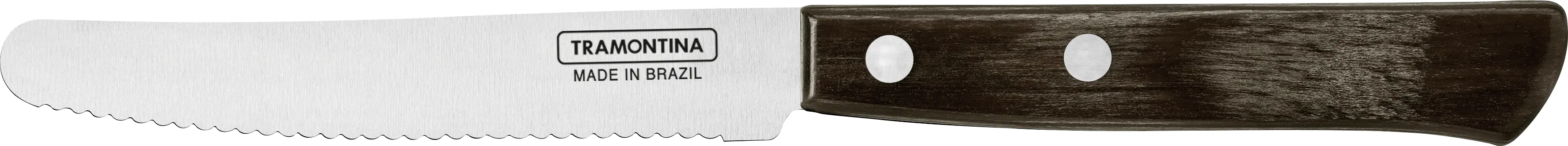 Tramontina Frühstücksmesser 11,5 cm Edelstahl mit Holzgriff