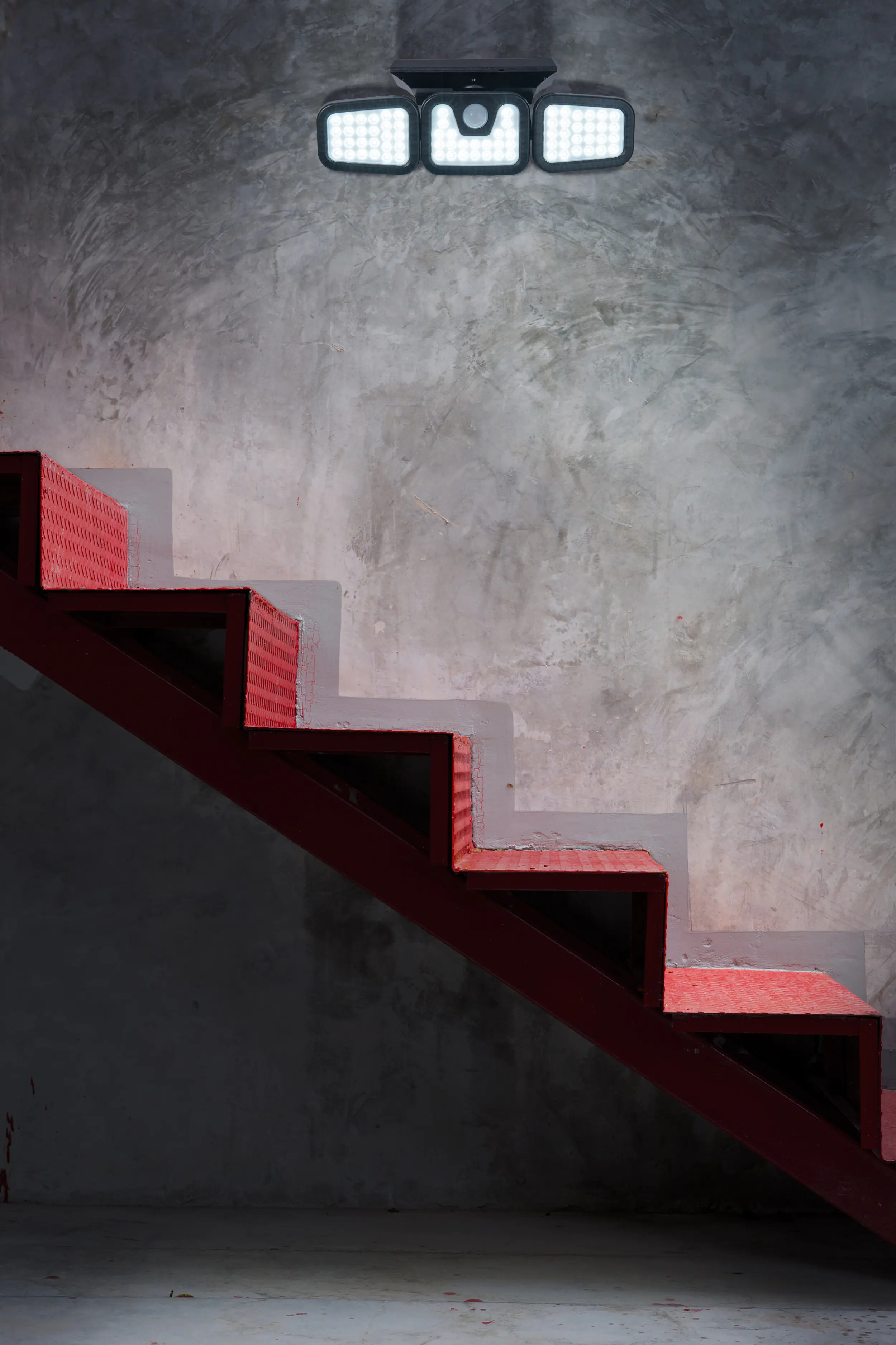 Light & More LED Solar Außenstrahler mit Bewegungsmelder