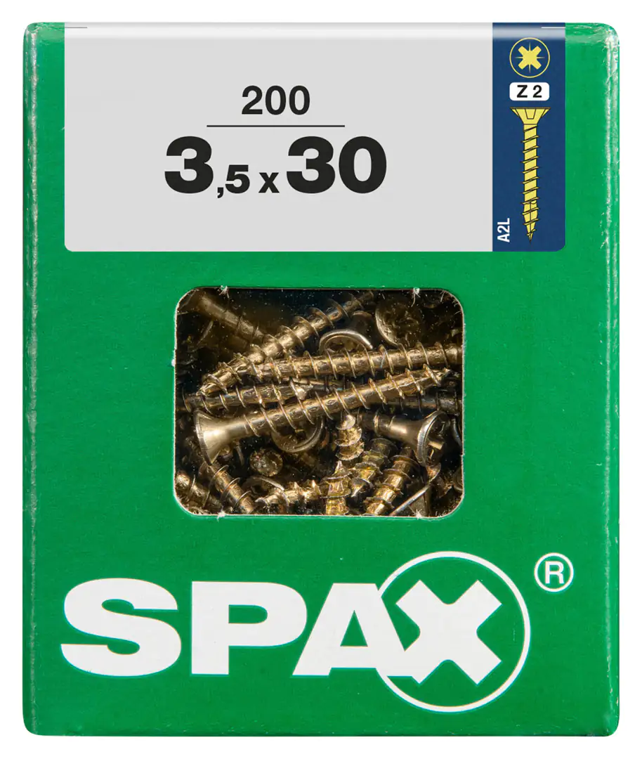 Spax Universalschrauben 3.5 x 30 mm PZ 2 - 200 Stk.